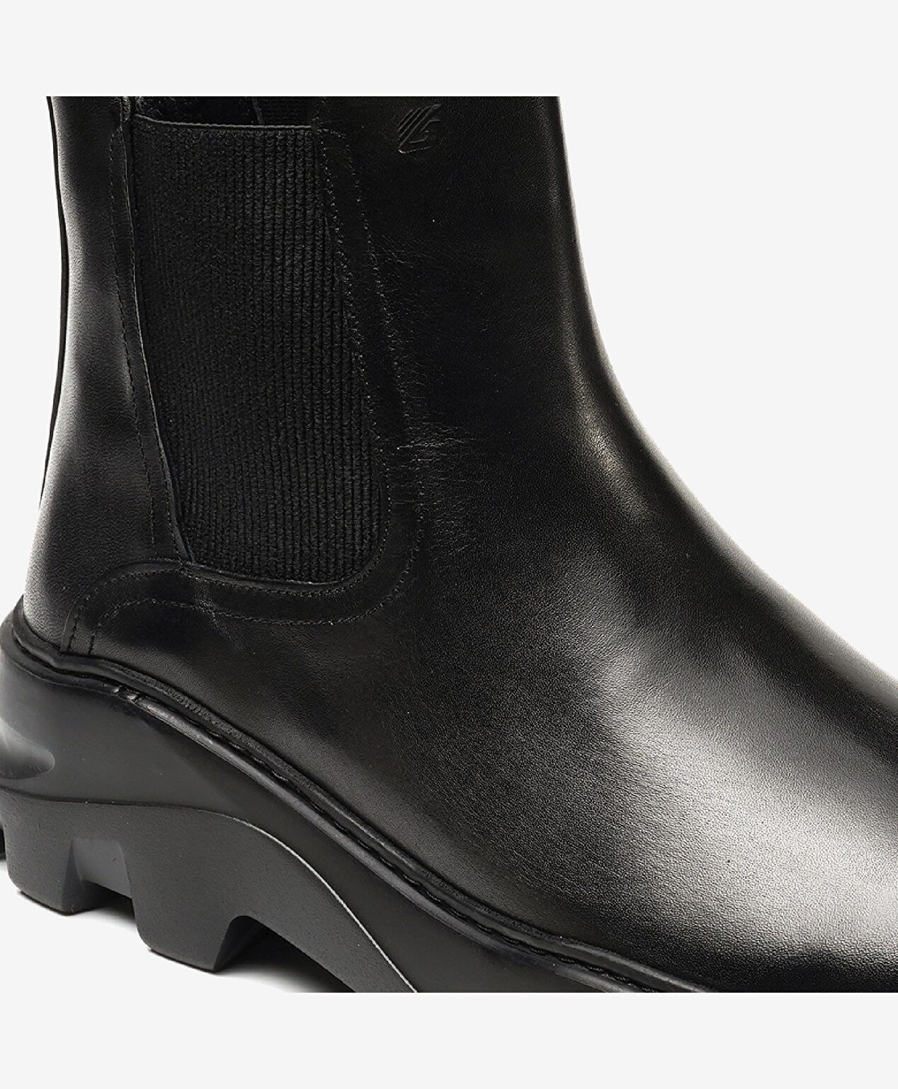 Erkek Siyah Hakiki Deri Chelsea Bot - 4