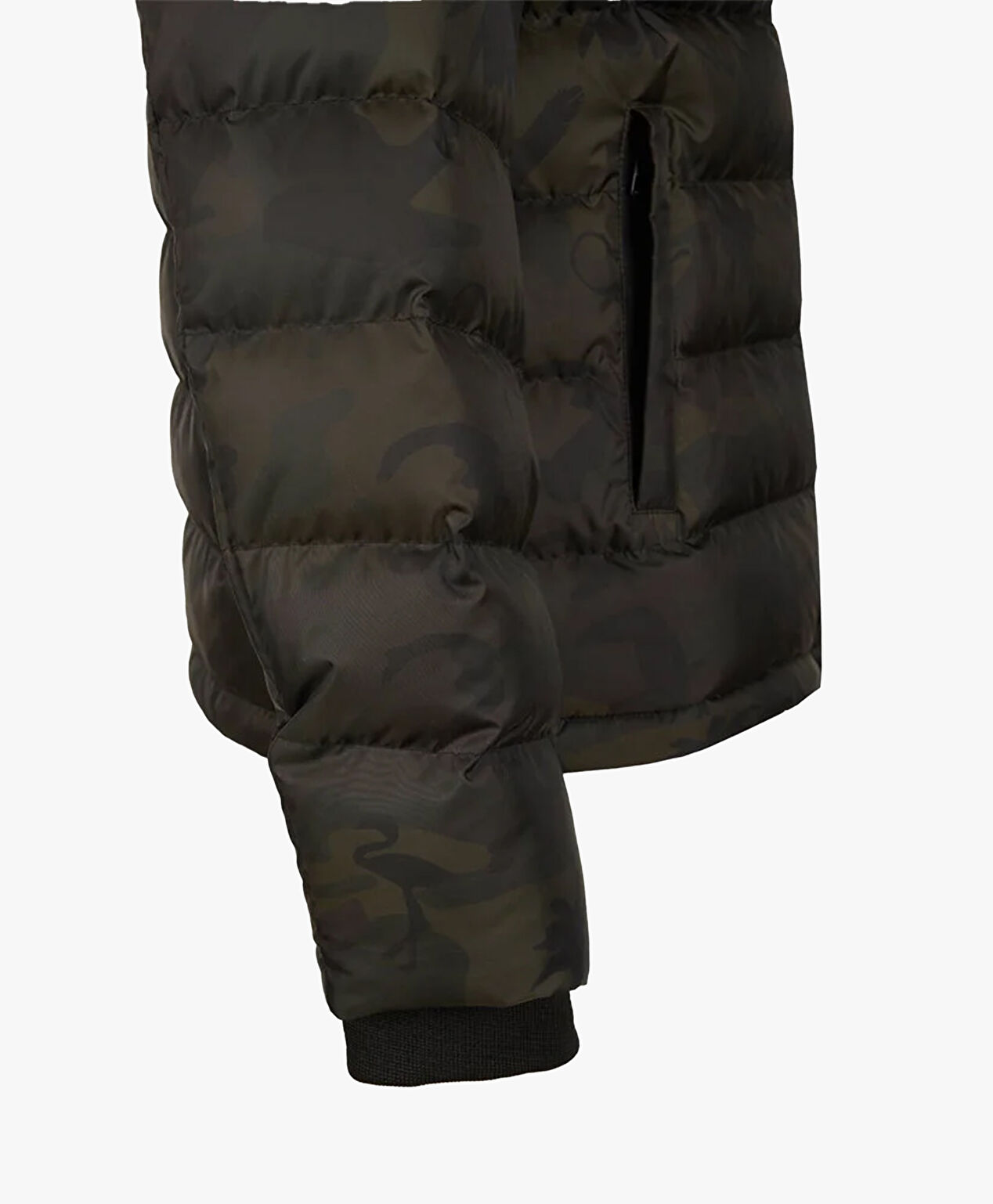 Erkek Haki Siyah Kaz Tüyü Su İtici Mont - 4