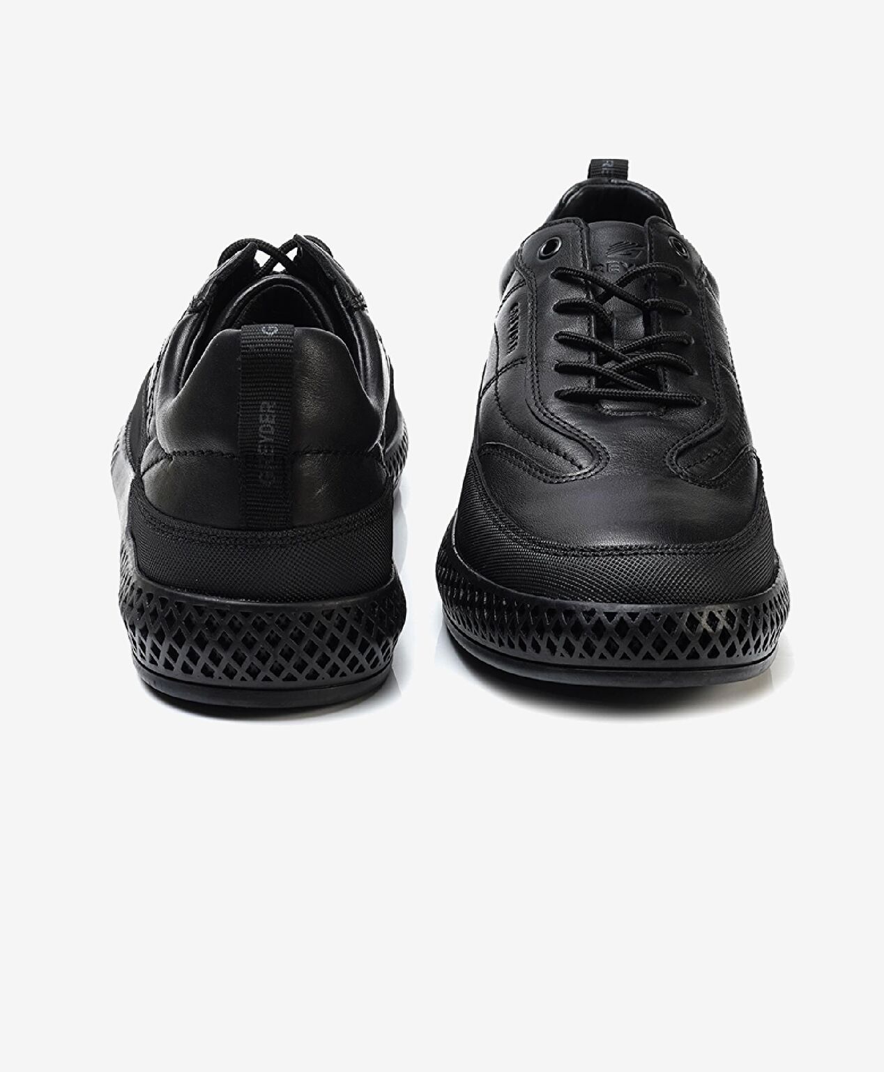 Erkek Siyah Hakiki Deri Casual Ayakkabı - 6