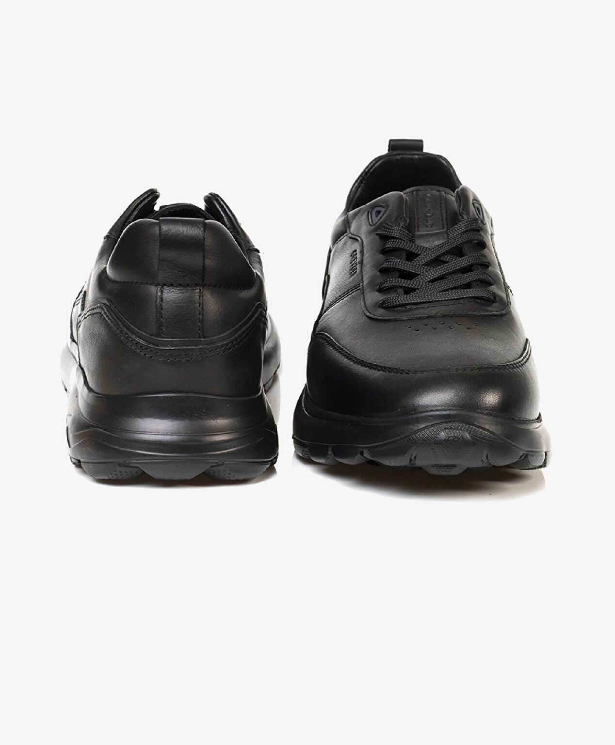 Erkek Siyah Hakiki Deri Casual Ayakkabı - 5