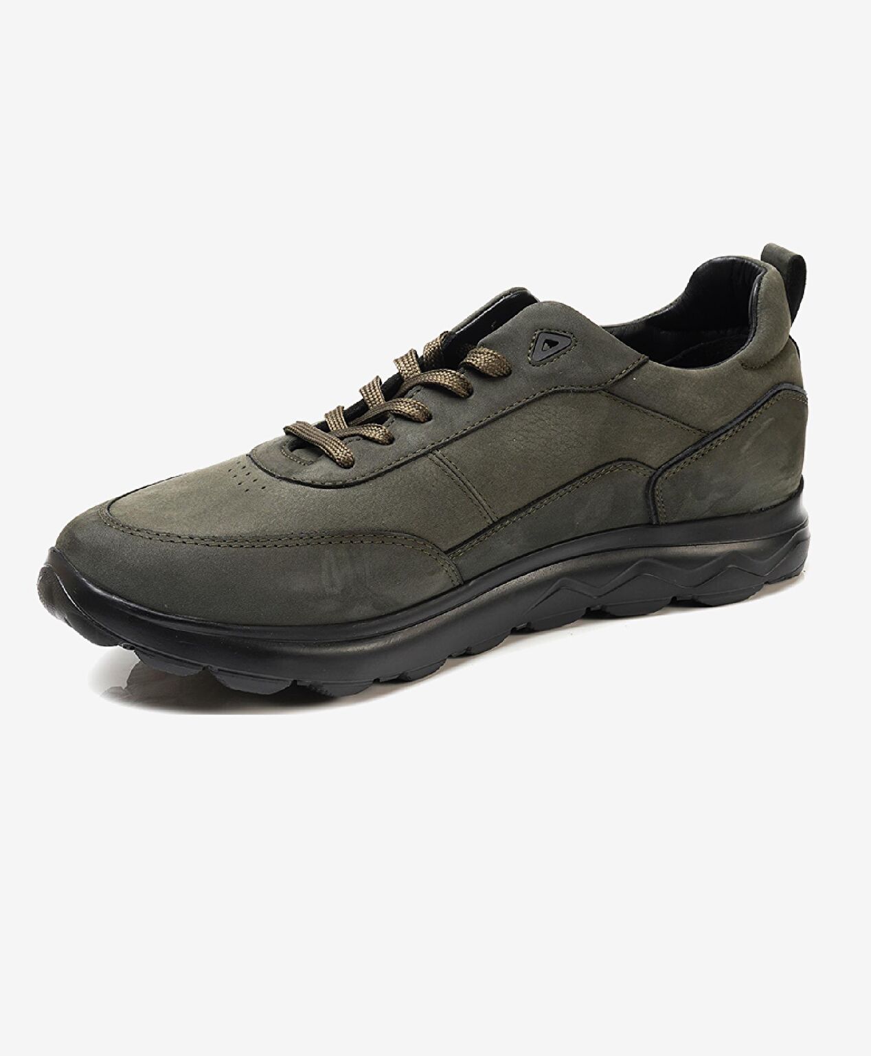 Erkek Haki Hakiki Deri Casual Ayakkabı - 2