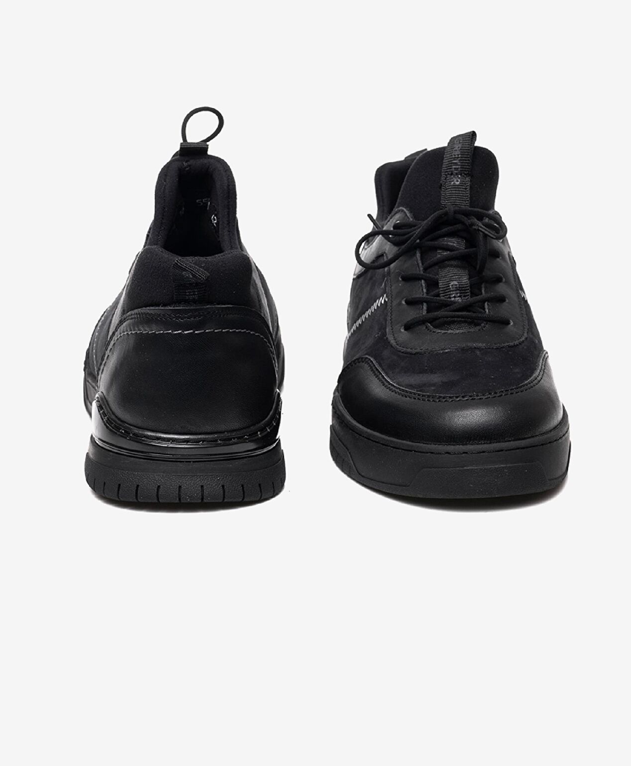 Erkek Siyah Hakiki Deri Casual Ayakkabı - 6