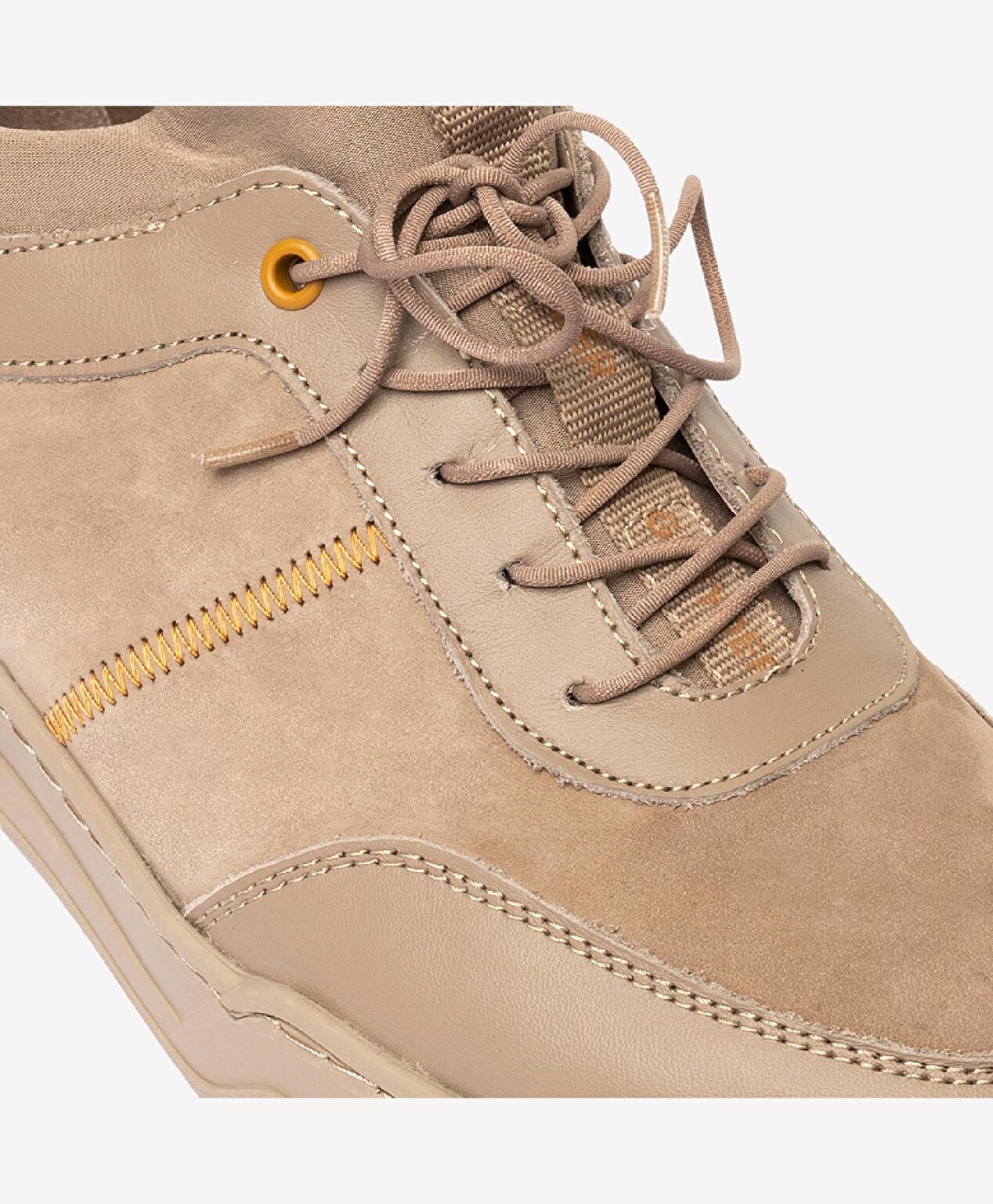 Erkek Taupe Hakiki Deri Casual Ayakkabı - 6