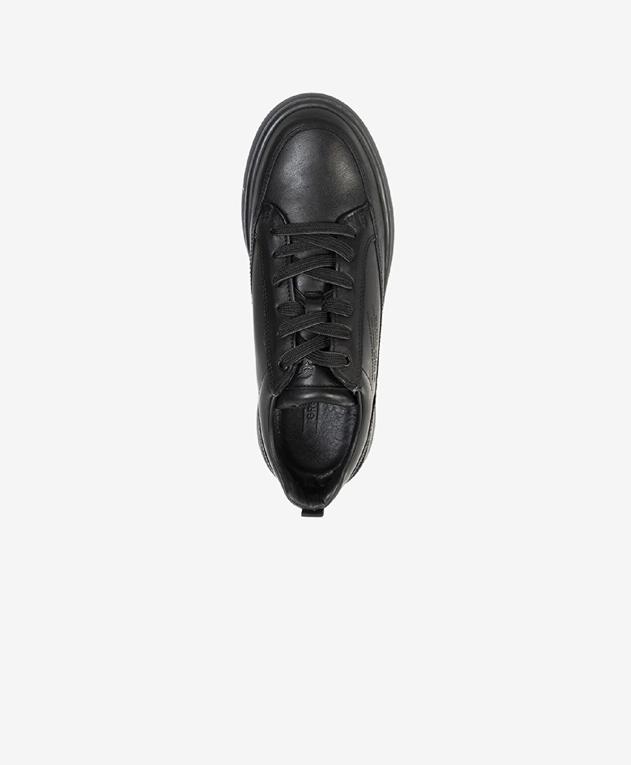 Erkek Siyah Hakiki Deri Sneaker Ayakkabı - 3