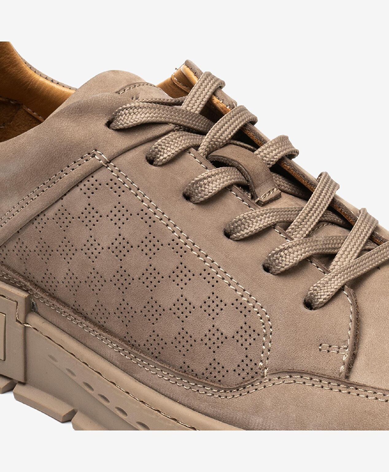 Erkek Vizon Hakiki Deri Casual Ayakkabı - 4