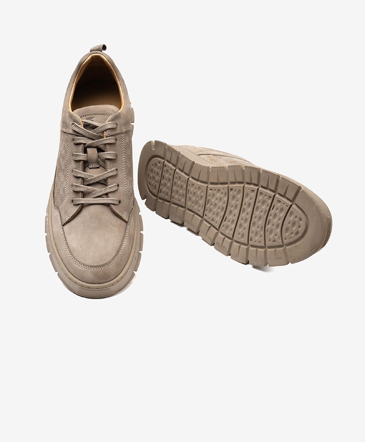 Erkek Vizon Hakiki Deri Casual Ayakkabı - 5