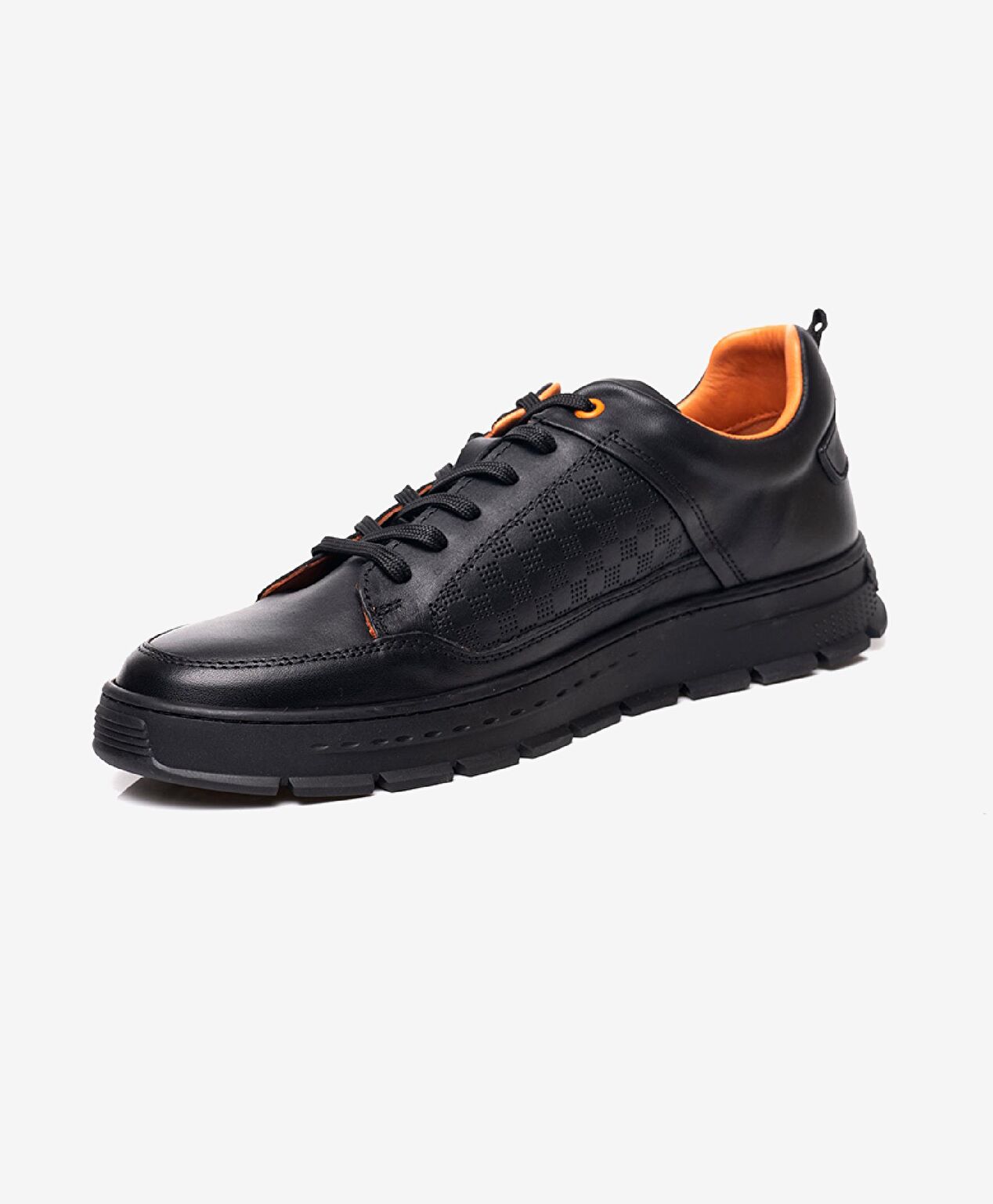Erkek Siyah Hakiki Deri Casual Ayakkabı - 2