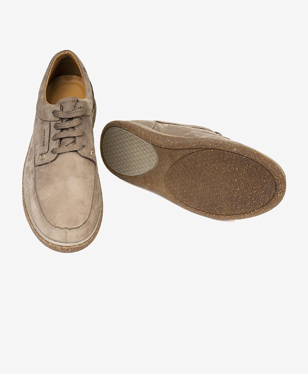 Erkek Vizon Hakiki Deri Comfort Ayakkabı 3K1UA62614 - 5