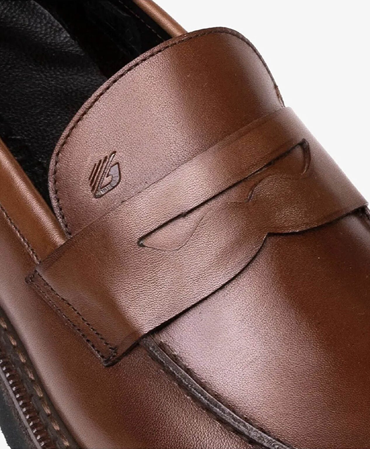 Erkek Kahverengi Hakiki Deri Klasik Ayakkabı - 4