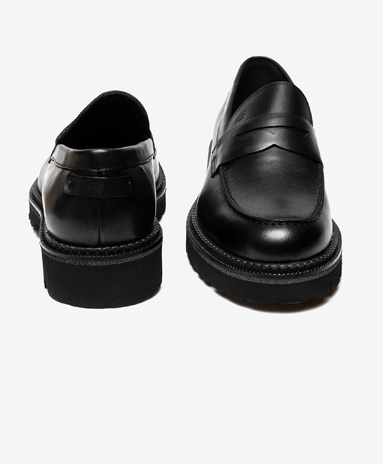 Erkek Siyah Hakiki Deri Klasik Ayakkabı - 7