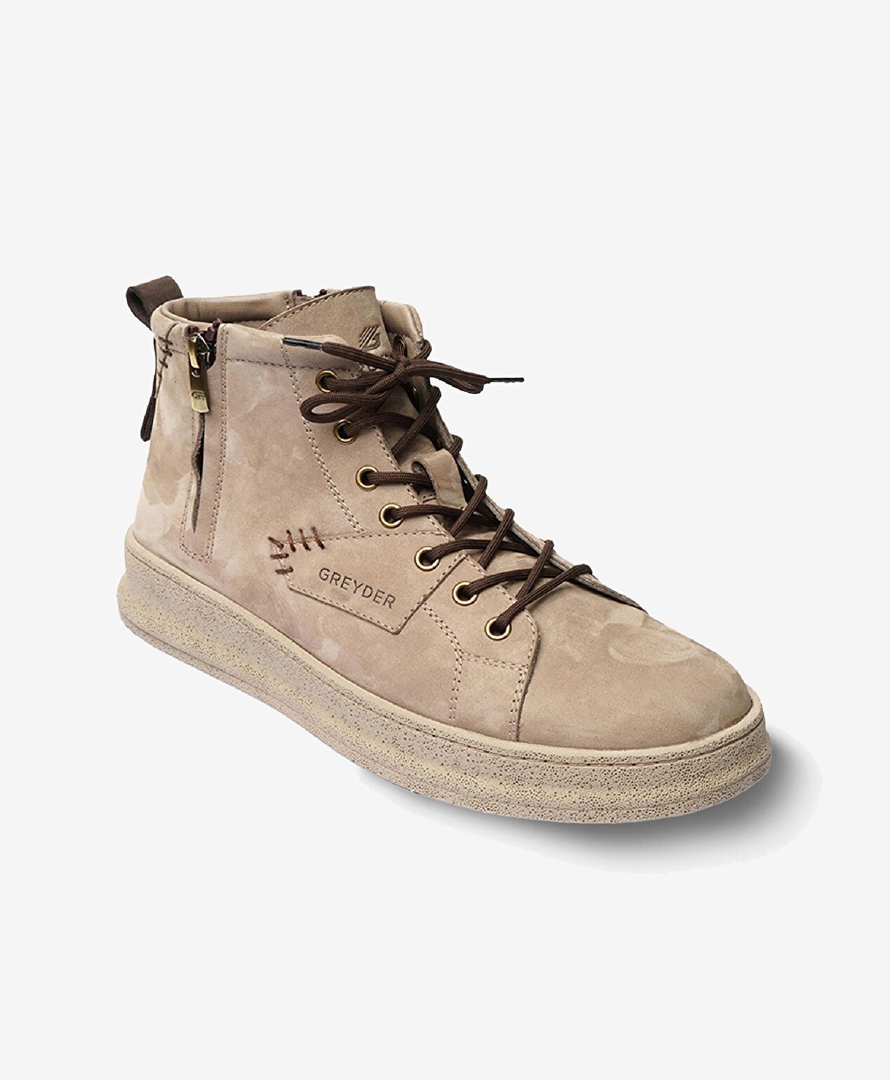 Erkek Vizon Hakiki Deri Sneaker Bot - 2