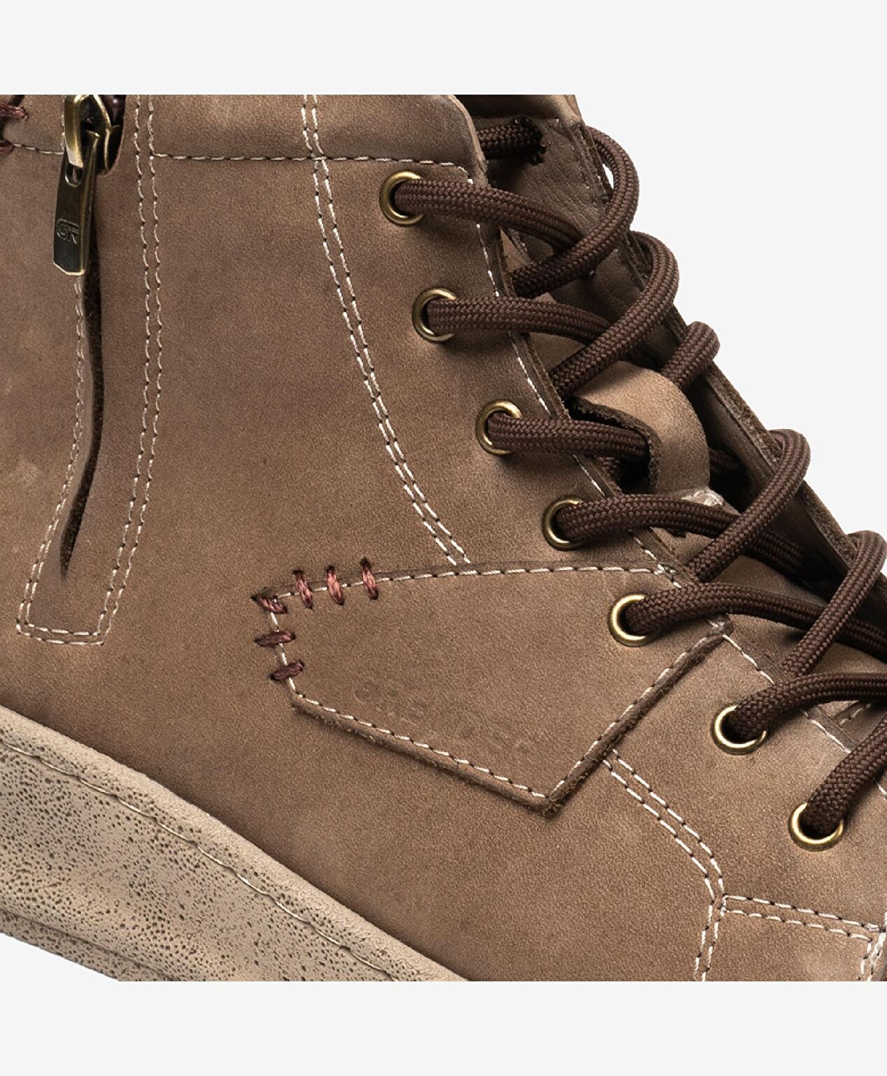 Erkek Vizon Hakiki Deri Sneaker Bot - 6