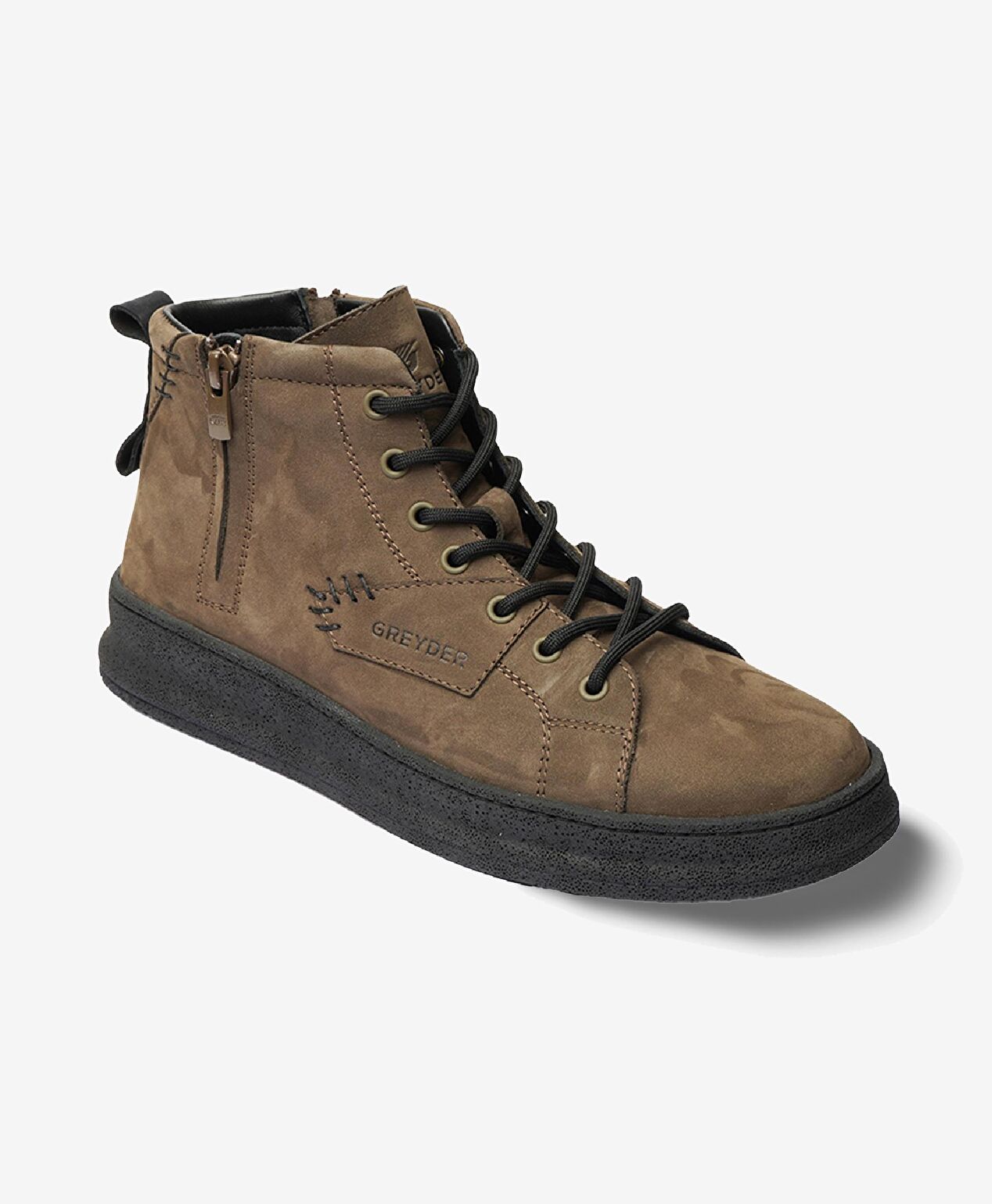 Erkek Duman Hakiki Deri Sneaker Bot - 2