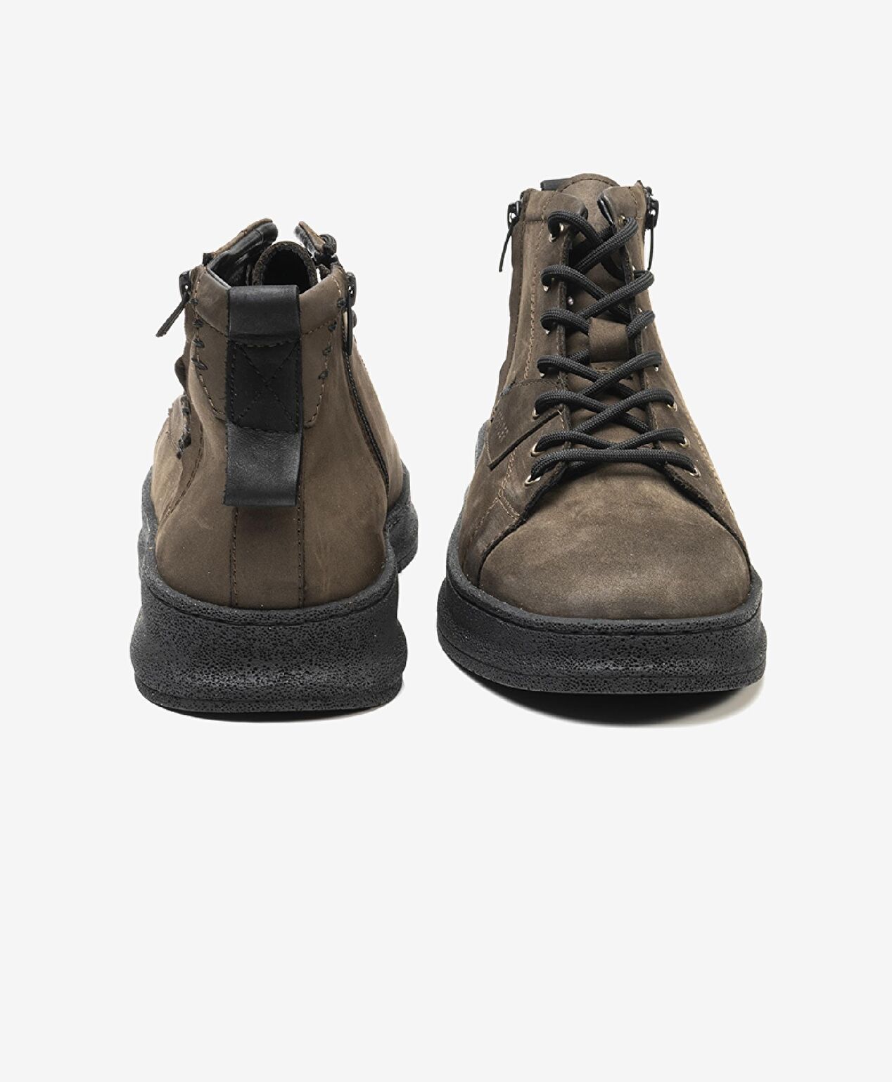 Erkek Duman Hakiki Deri Sneaker Bot - 7