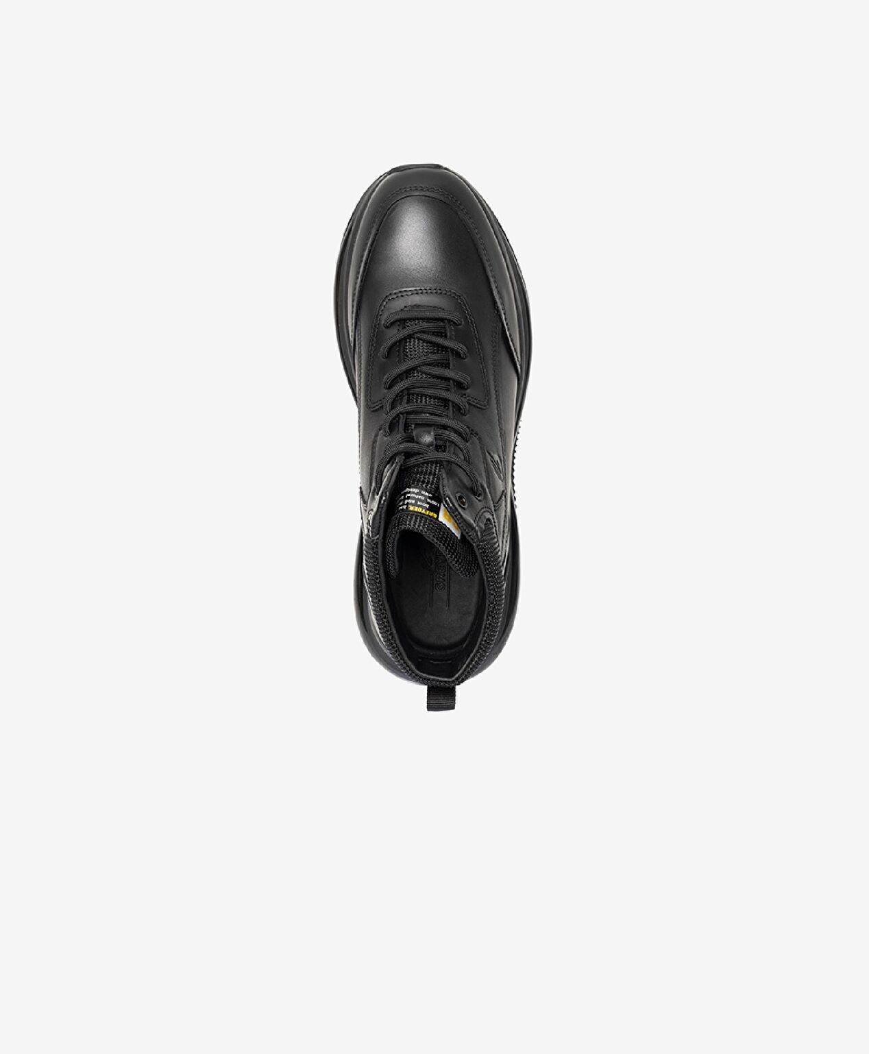 Erkek Siyah Hakiki Deri Sneaker Bot - 3