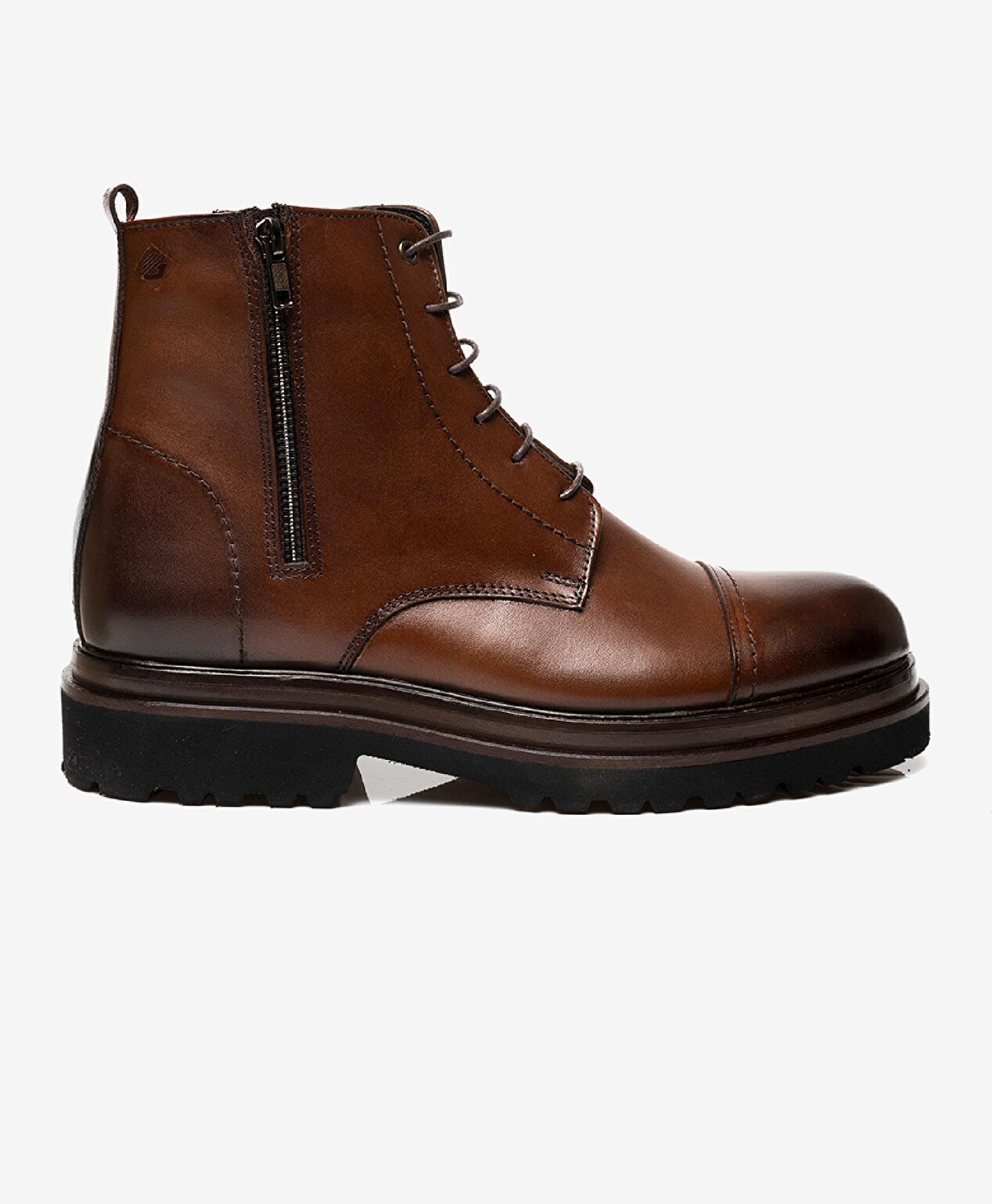 Erkek kahverengi Hakiki Deri Casual Bot - 1