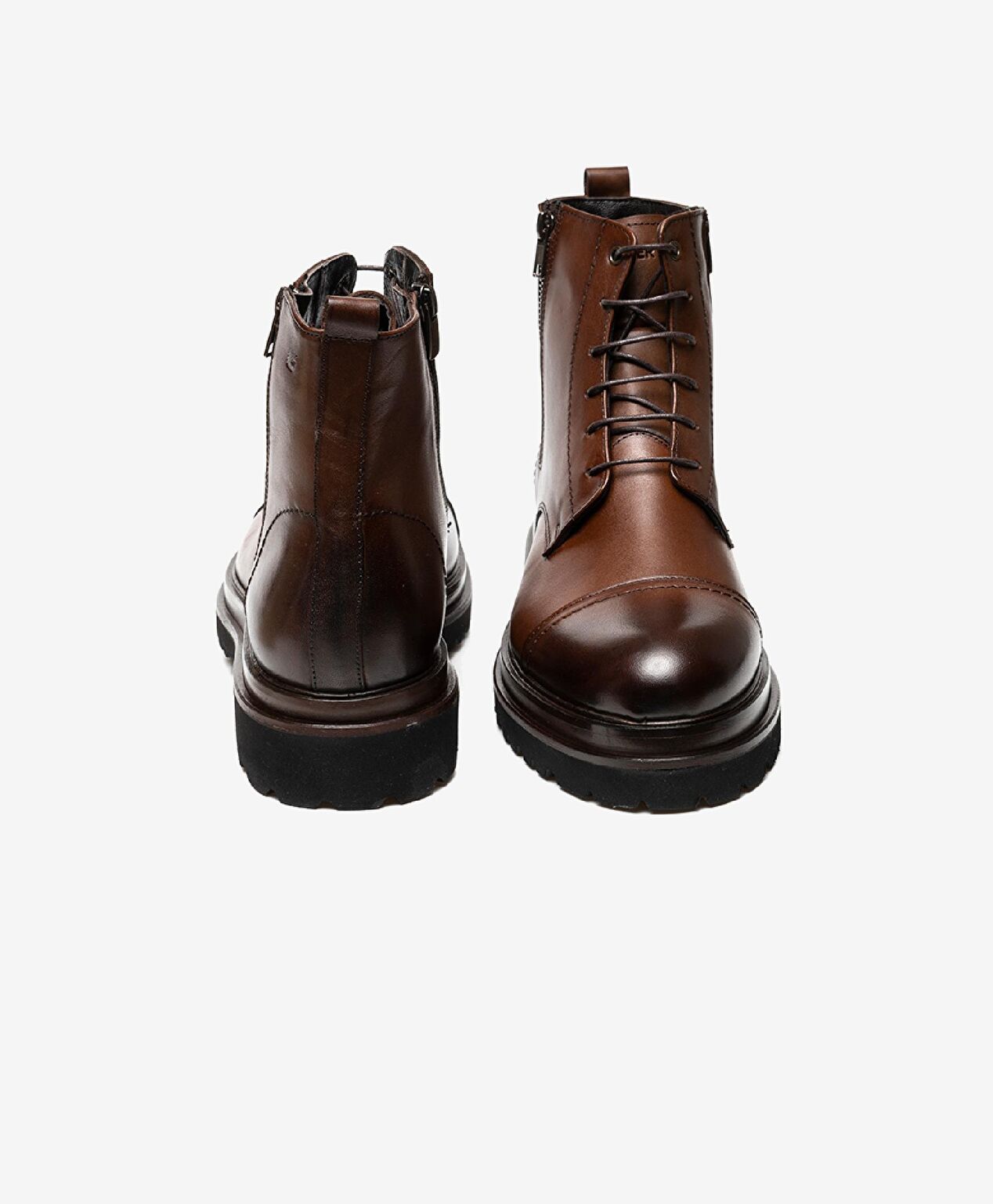 Erkek kahverengi Hakiki Deri Casual Bot - 7