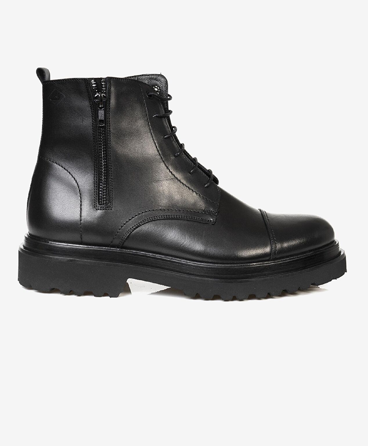 Erkek Siyah Hakiki Deri Casual Bot - 1