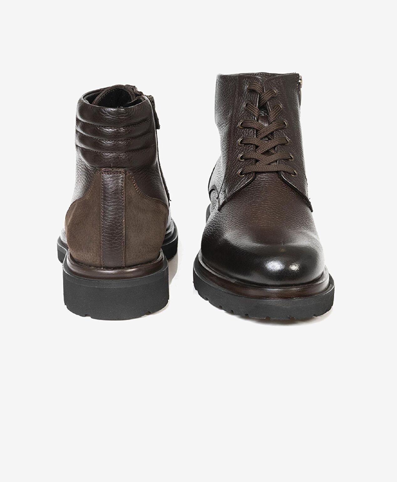 Erkek Kahverengi Hakiki Deri Günlük Bot - 6