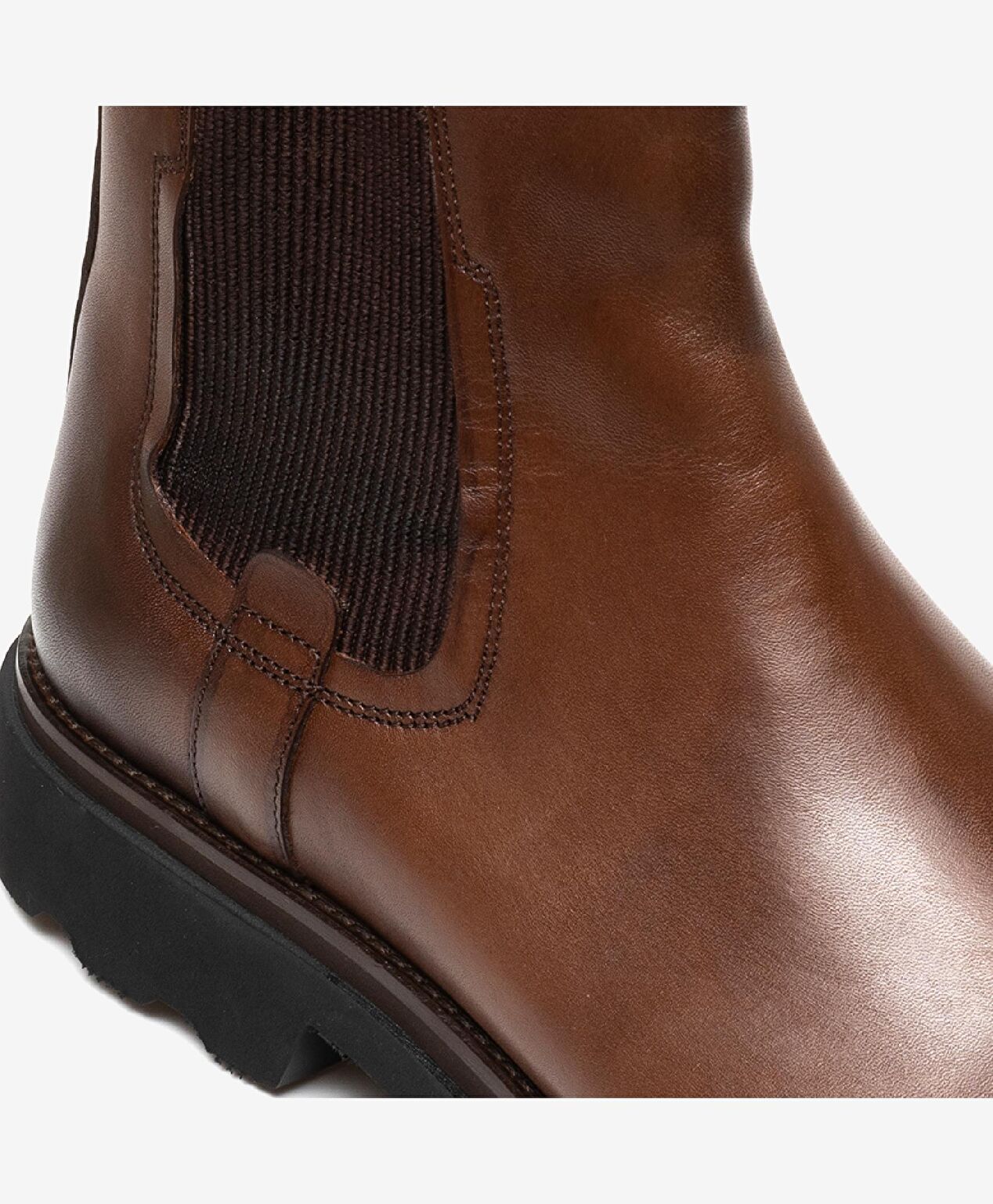 Erkek kahverengi Hakiki Deri Casual Bot - 5