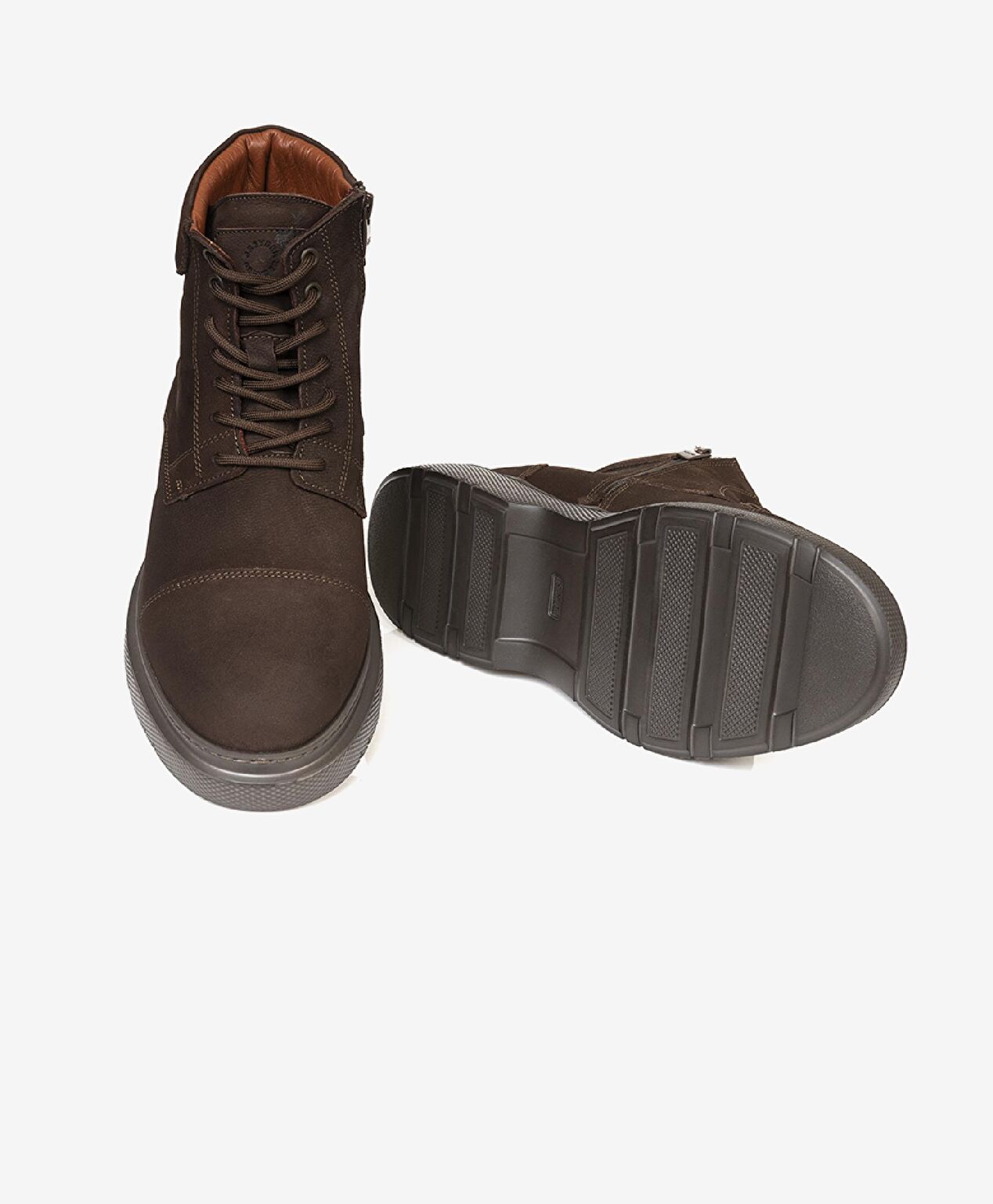 Erkek Kahverengi Hakiki Deri Casual Bot - 6