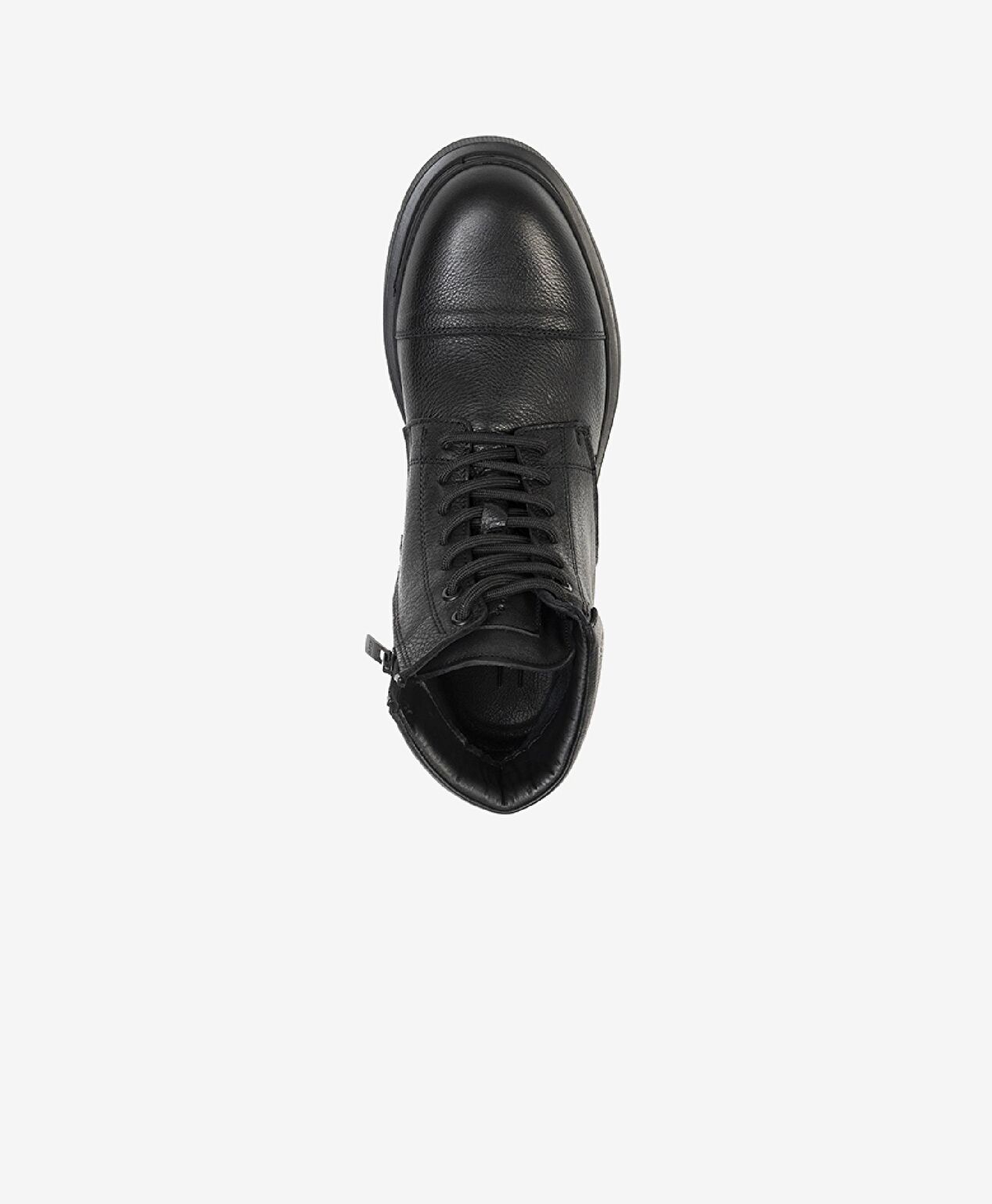 Erkek Siyah Hakiki Deri Casual Bot - 3