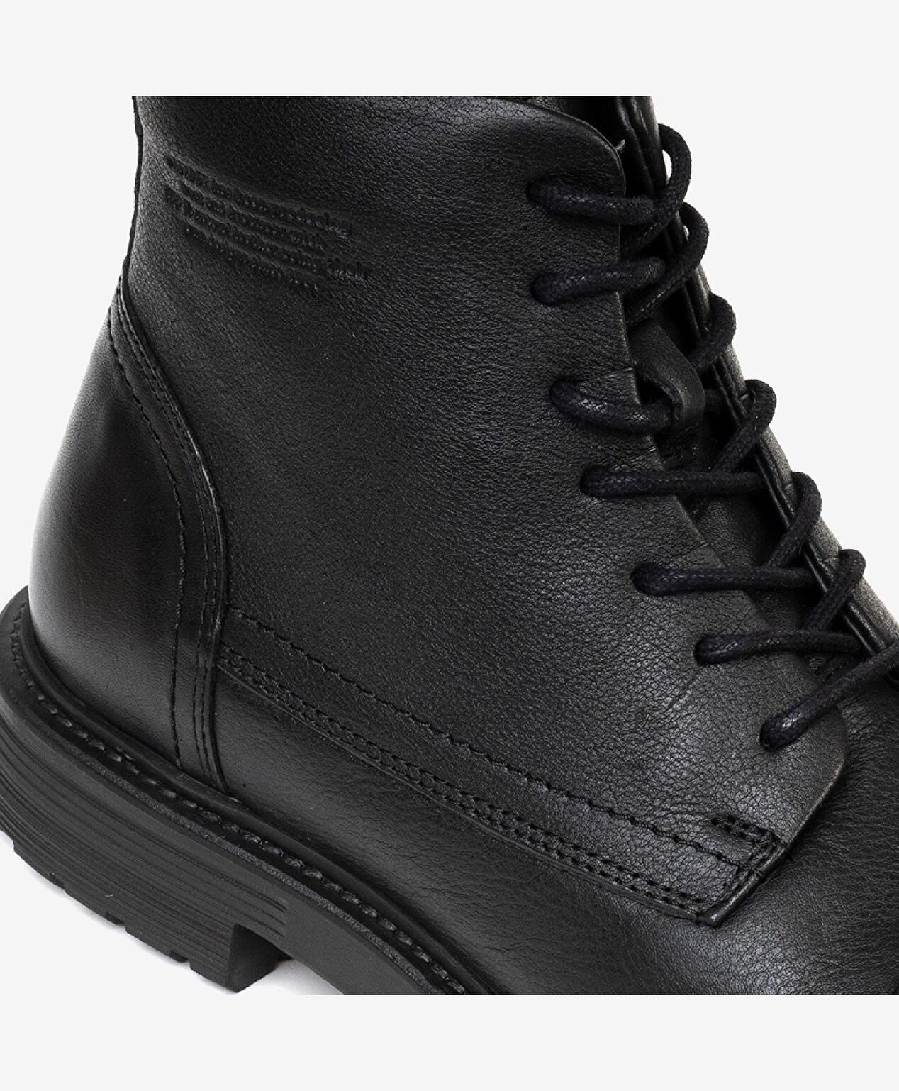 Erkek Siyah Hakiki Deri Casual Bot - 4