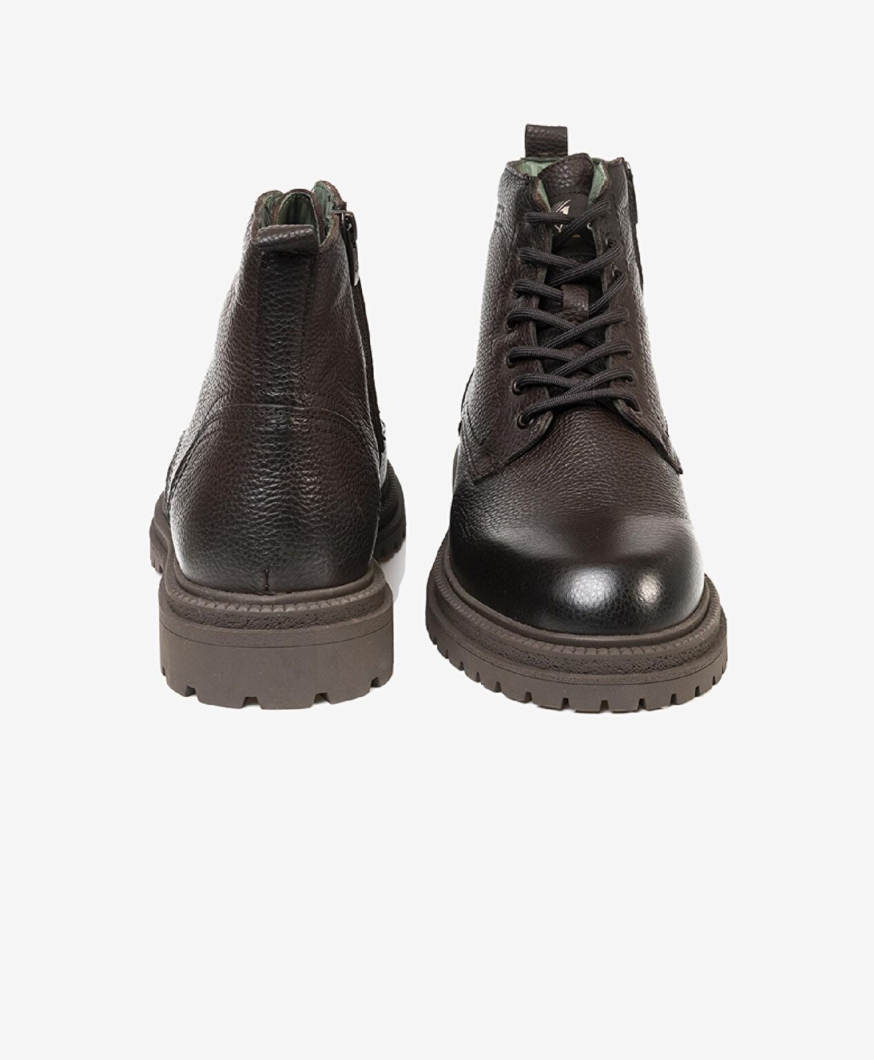 Erkek kahverengi Hakiki Deri Casual Bot - 6