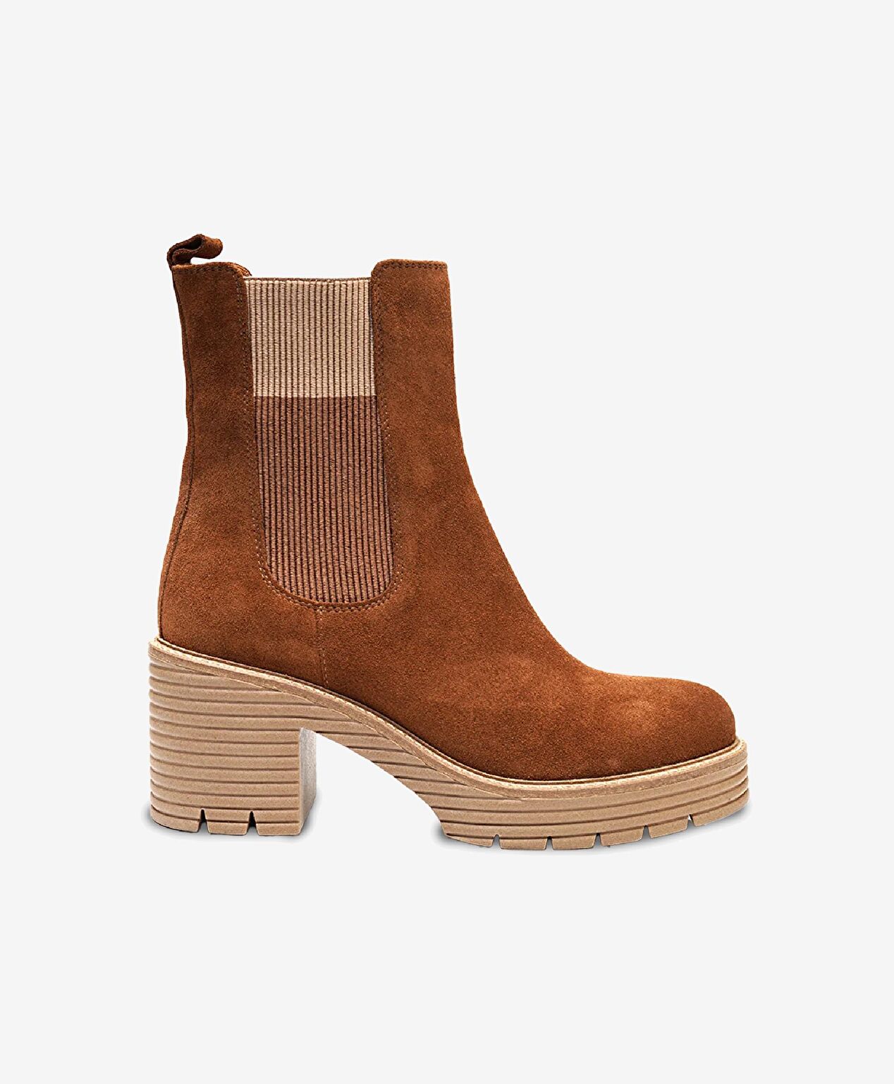 Kadın Taba Hakiki Deri Topuklu Bot - 1