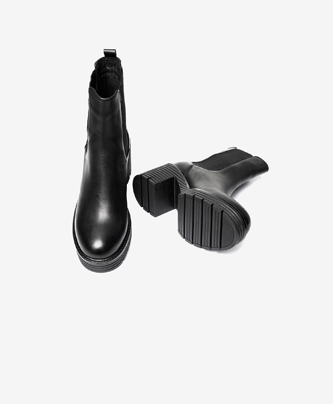 Kadın Siyah Hakiki Deri Topuklu Bot - 6