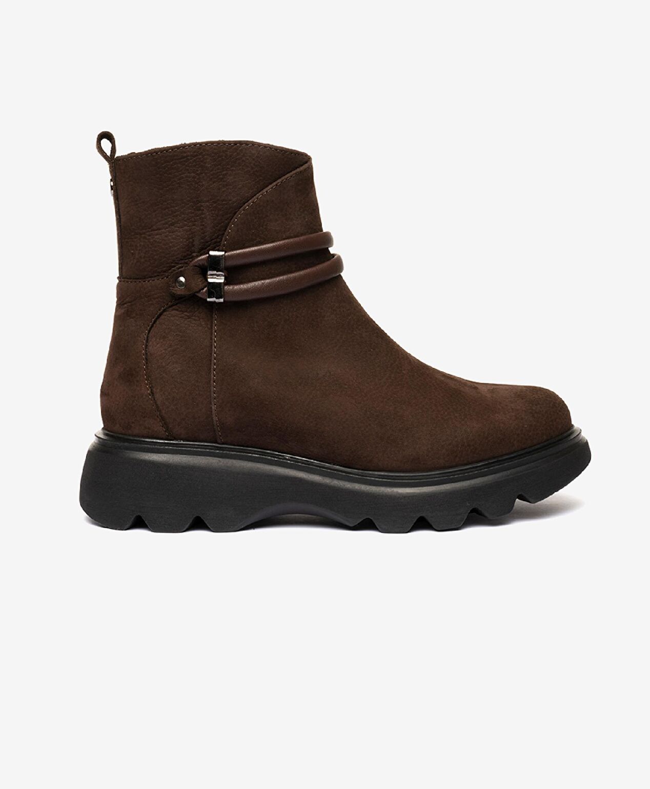 Kadın kahverengi Hakiki Deri Comfort Bot - 1