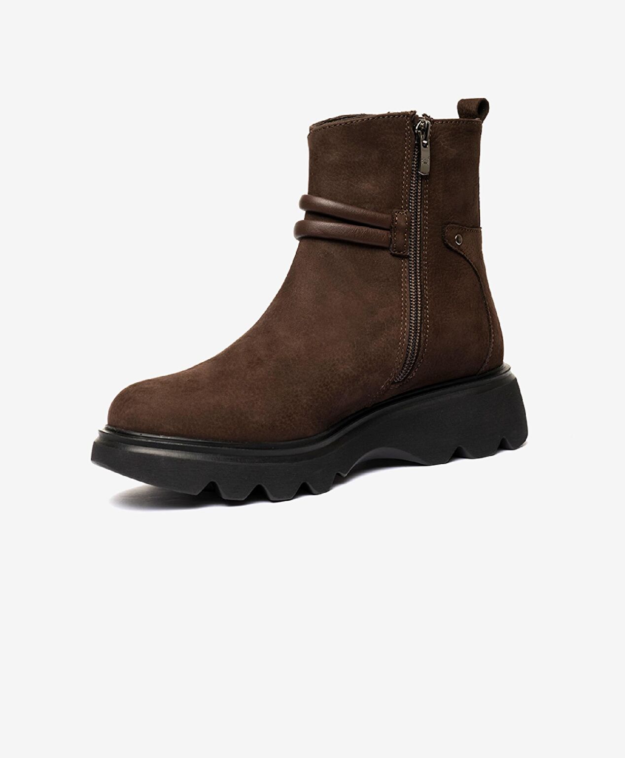 Kadın kahverengi Hakiki Deri Comfort Bot - 3