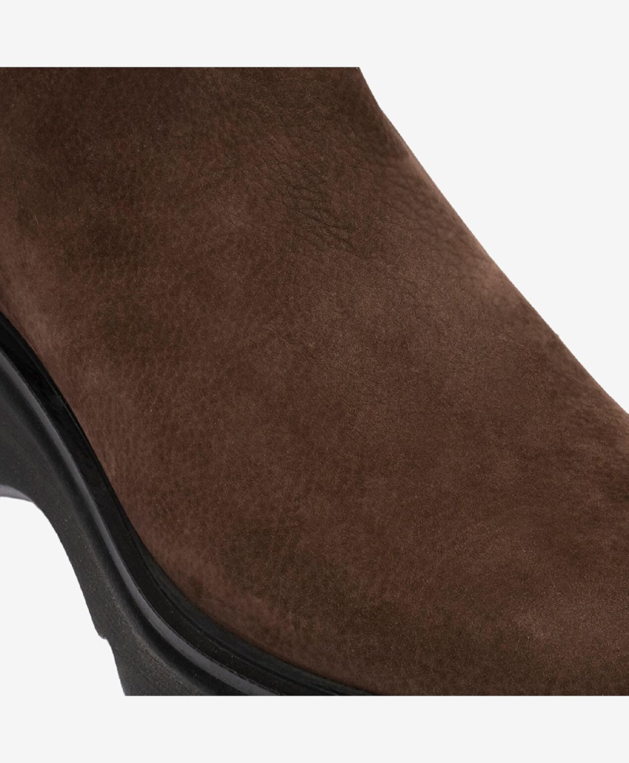 Kadın kahverengi Hakiki Deri Comfort Bot - 5