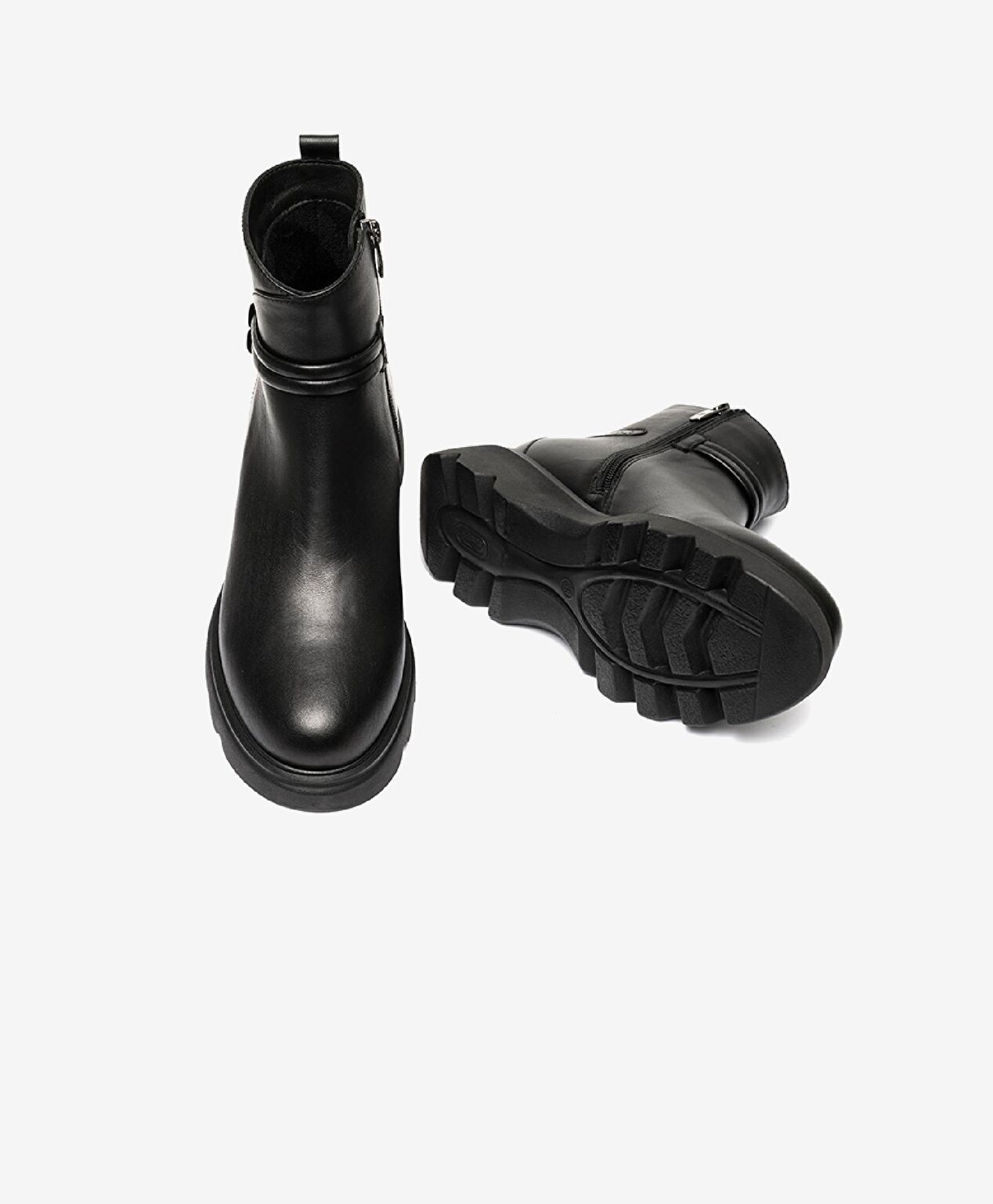 Kadın Siyah Hakiki Deri Comfort Bot - 6