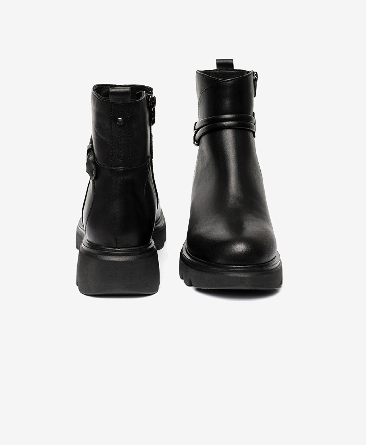 Kadın Siyah Hakiki Deri Comfort Bot - 7