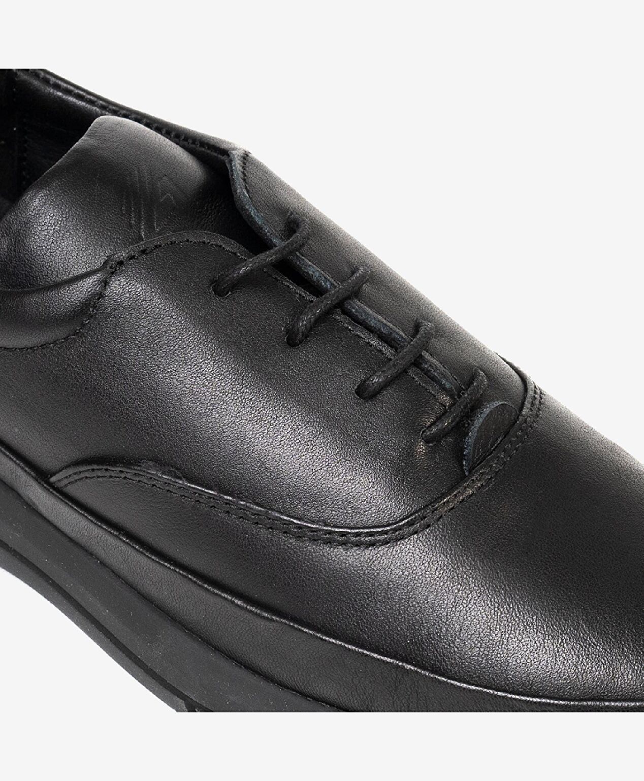 Kadın Siyah Hakiki Deri Comfort Ayakkabı - 5