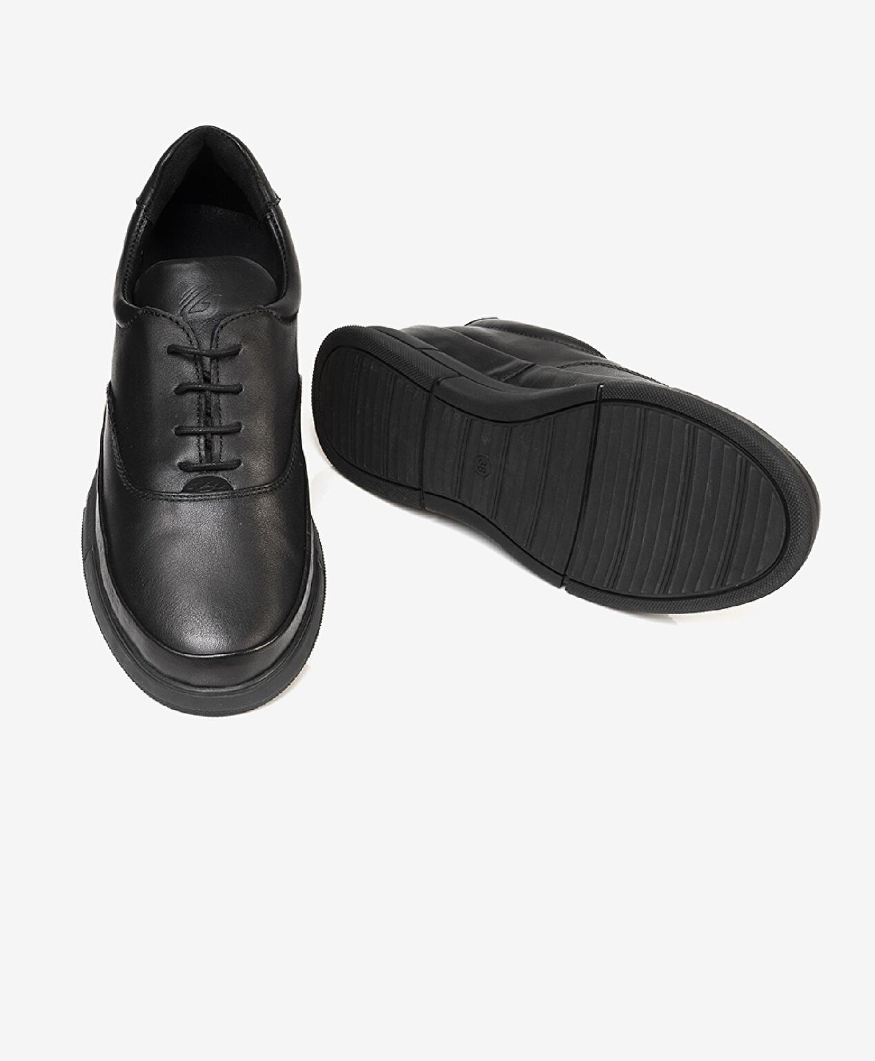 Kadın Siyah Hakiki Deri Comfort Ayakkabı - 6