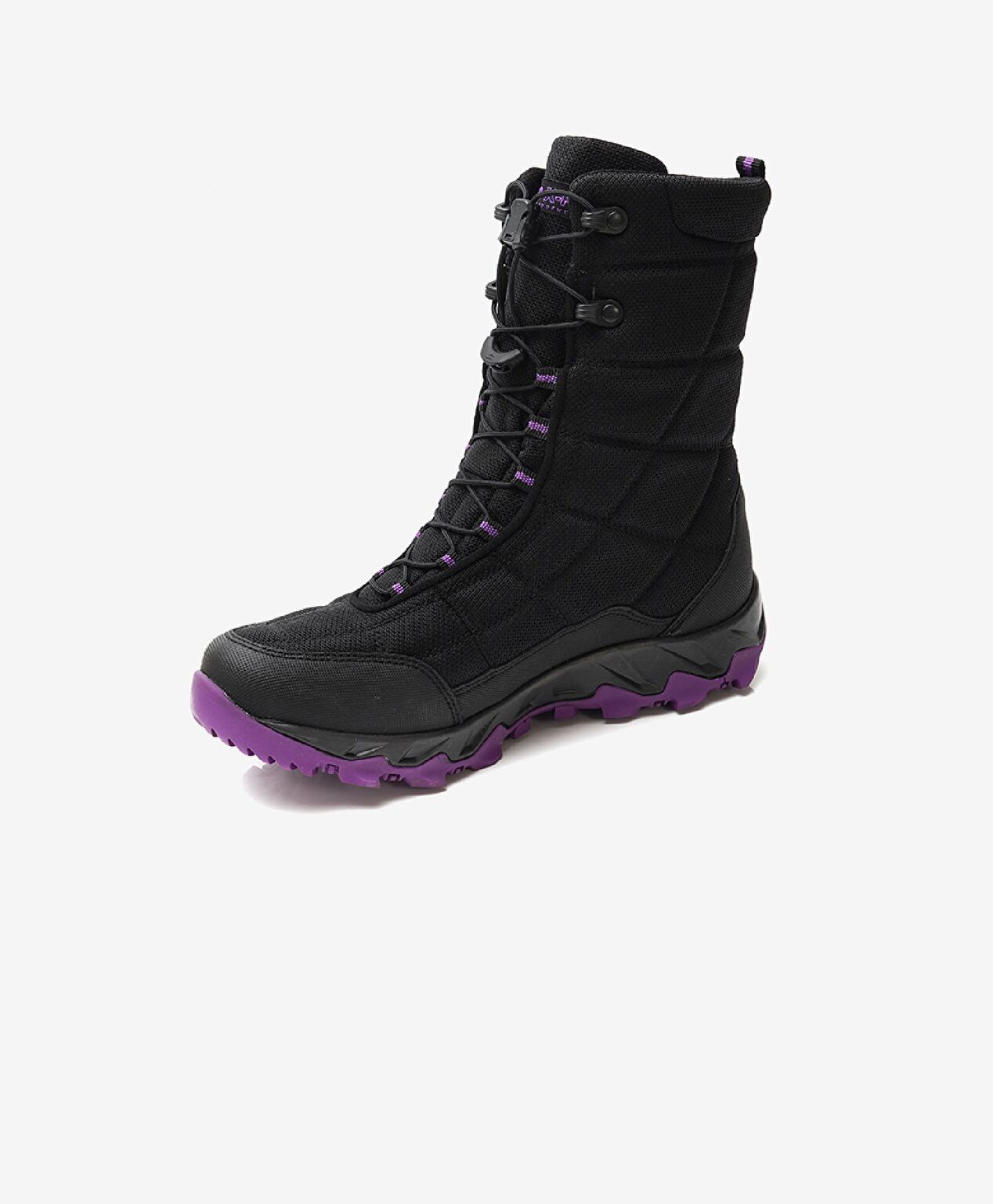 Kadın Siyah Mor Su Geçirmez Bot - 2
