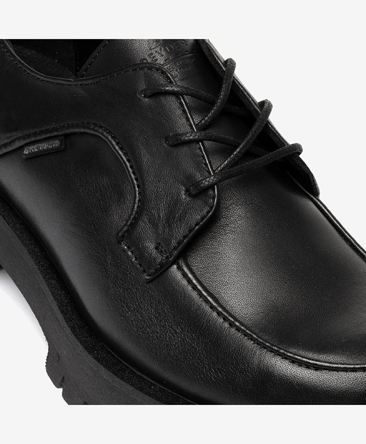 Kadın Siyah Hakiki Deri Oxford Ayakkabı - 5