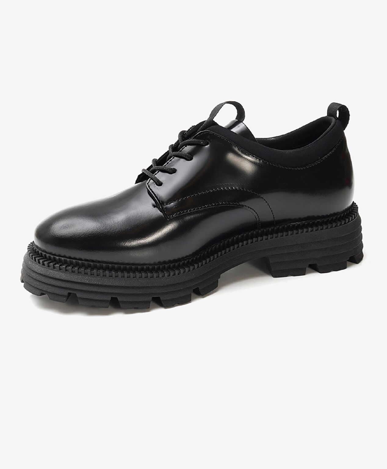 Kadın Parlak Siyah Hakiki Deri Oxford Ayakkabı - 3