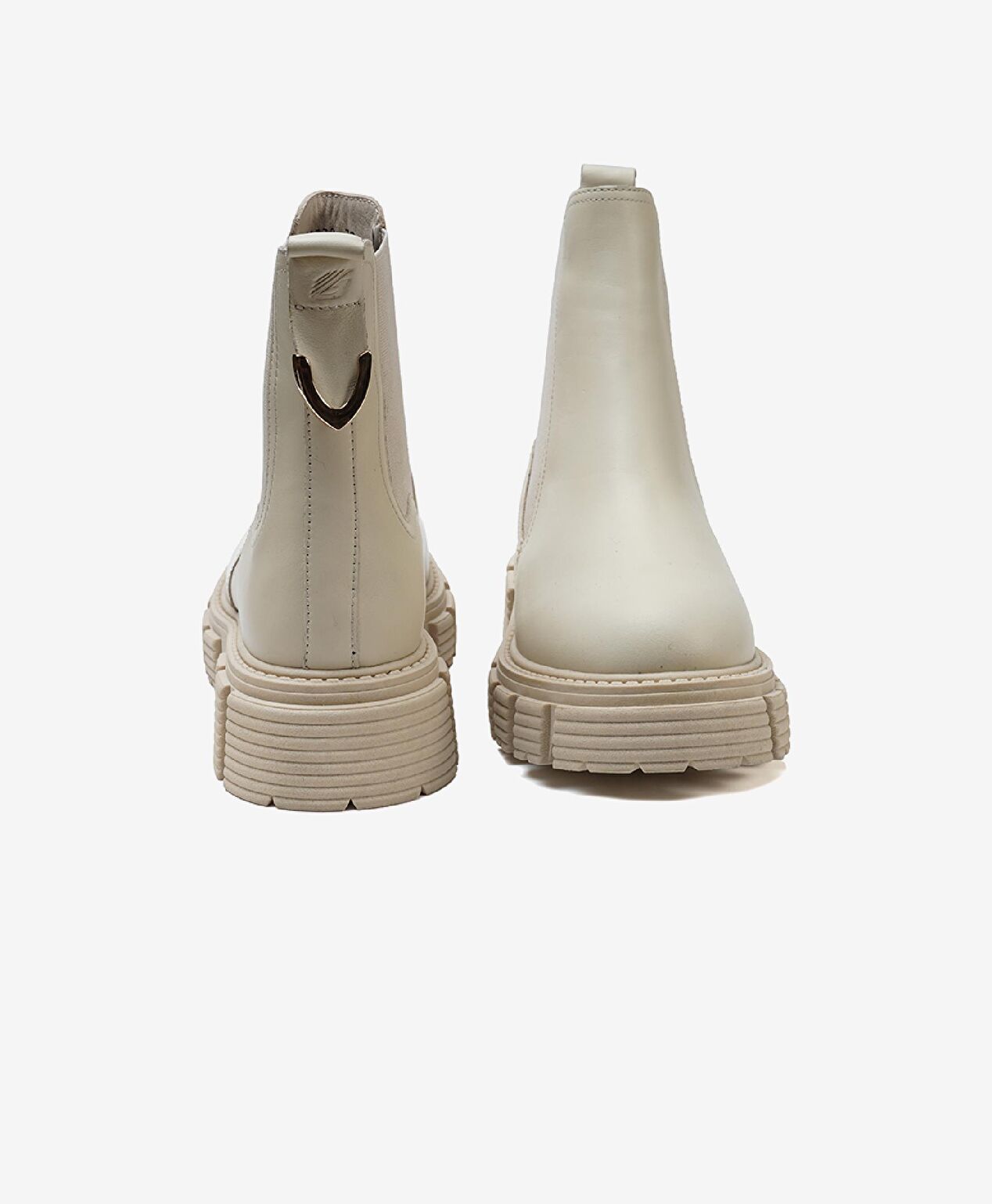 Kadın Ekru Hakiki Deri Chelsea Bot - 7