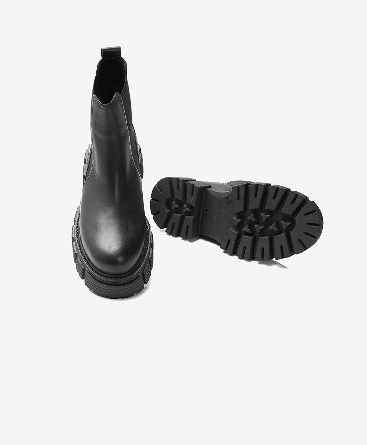 Kadın Siyah Hakiki Deri Chelsea Bot - 6