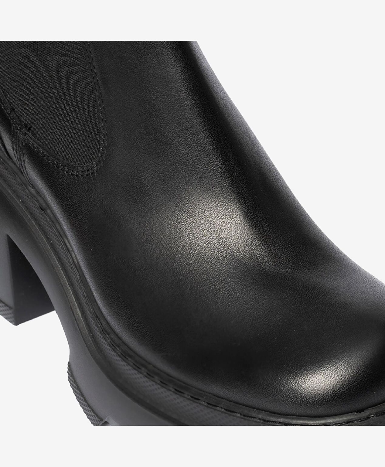 Kadın Siyah Hakiki Deri Chelsea Bot - 4