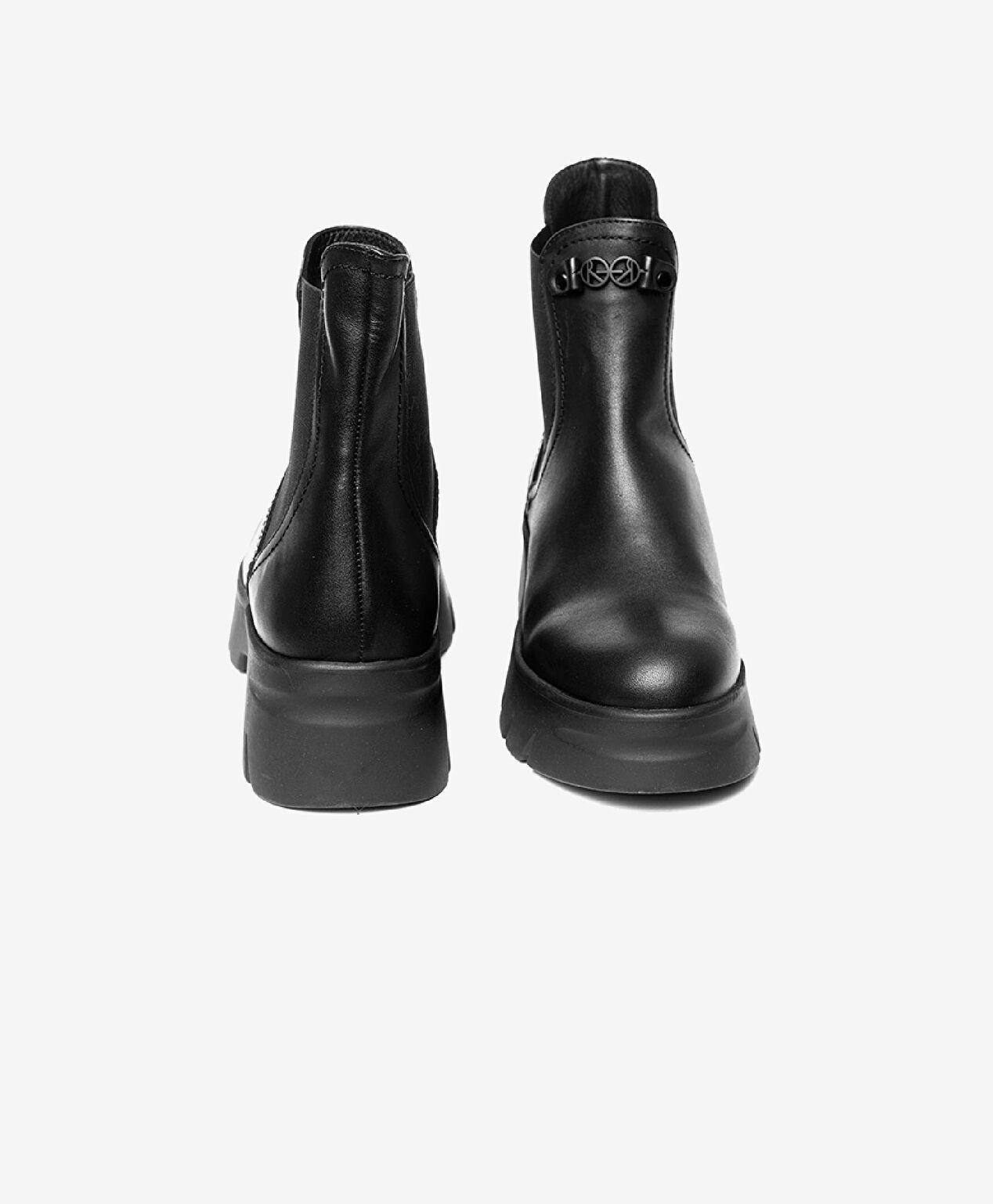 Kadın Siyah Hakiki Deri Chelsea Bot - 7
