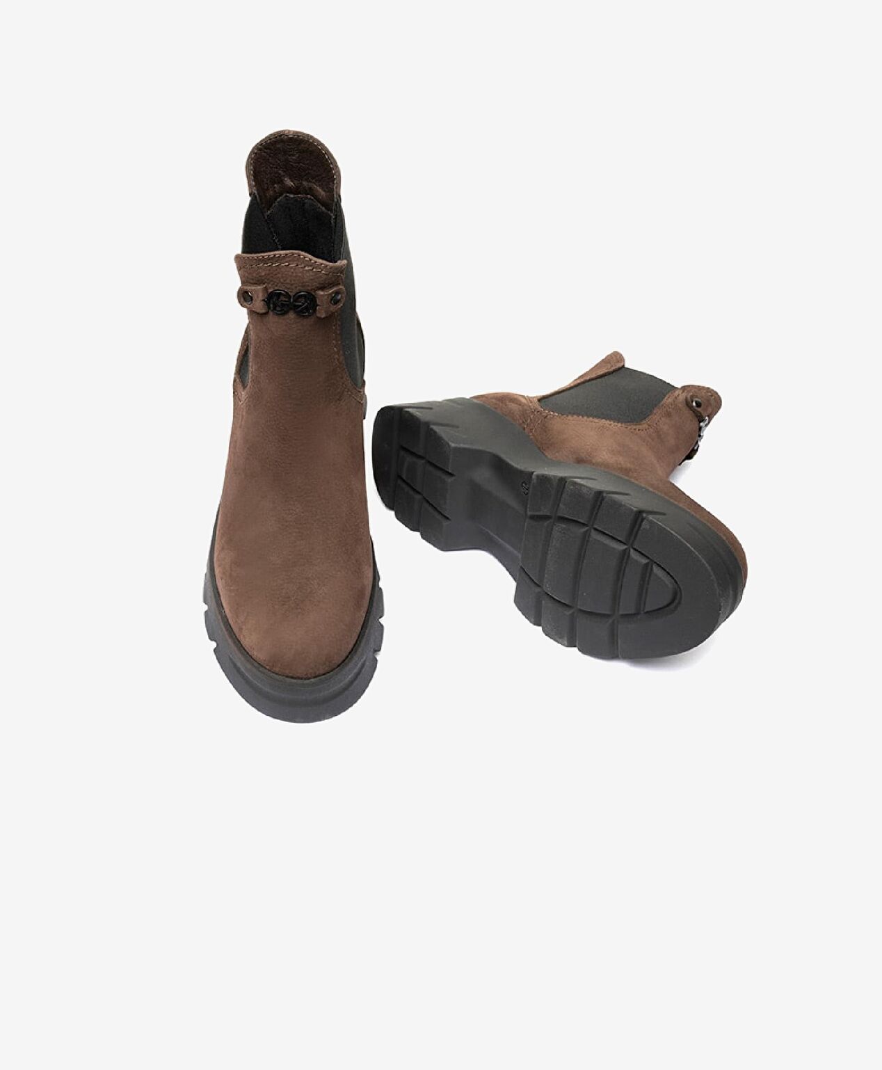 Kadın Kahverengi Hakiki Deri Chelsea Bot - 6