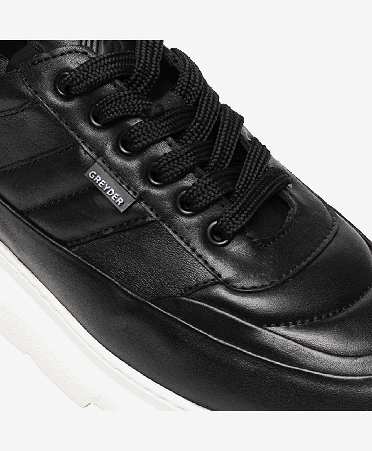 Kadın Siyah Hakiki Deri Spor Ayakkabı - 4