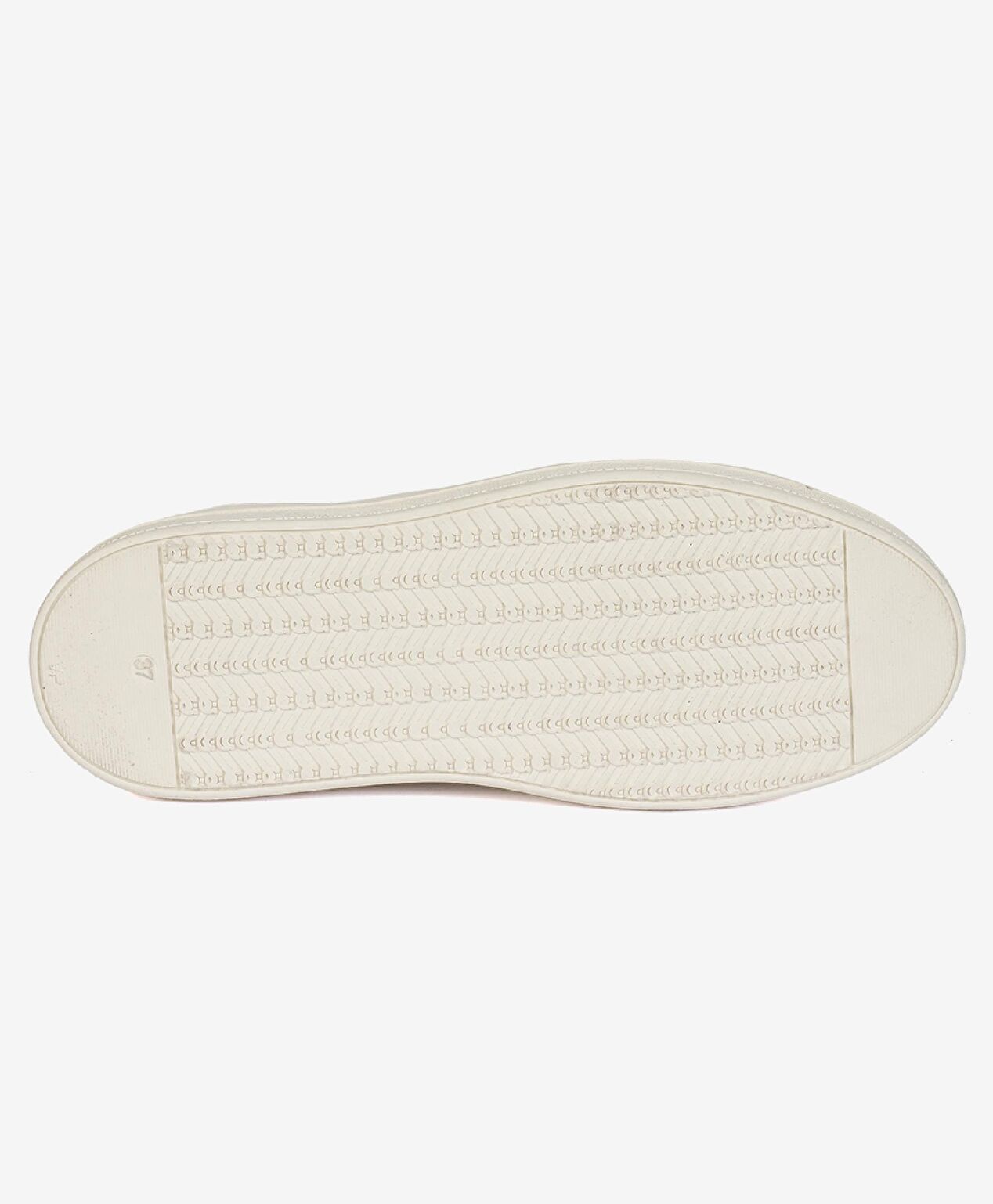 Kadın Ekru Hakiki Deri Sneaker Ayakkabı - 4