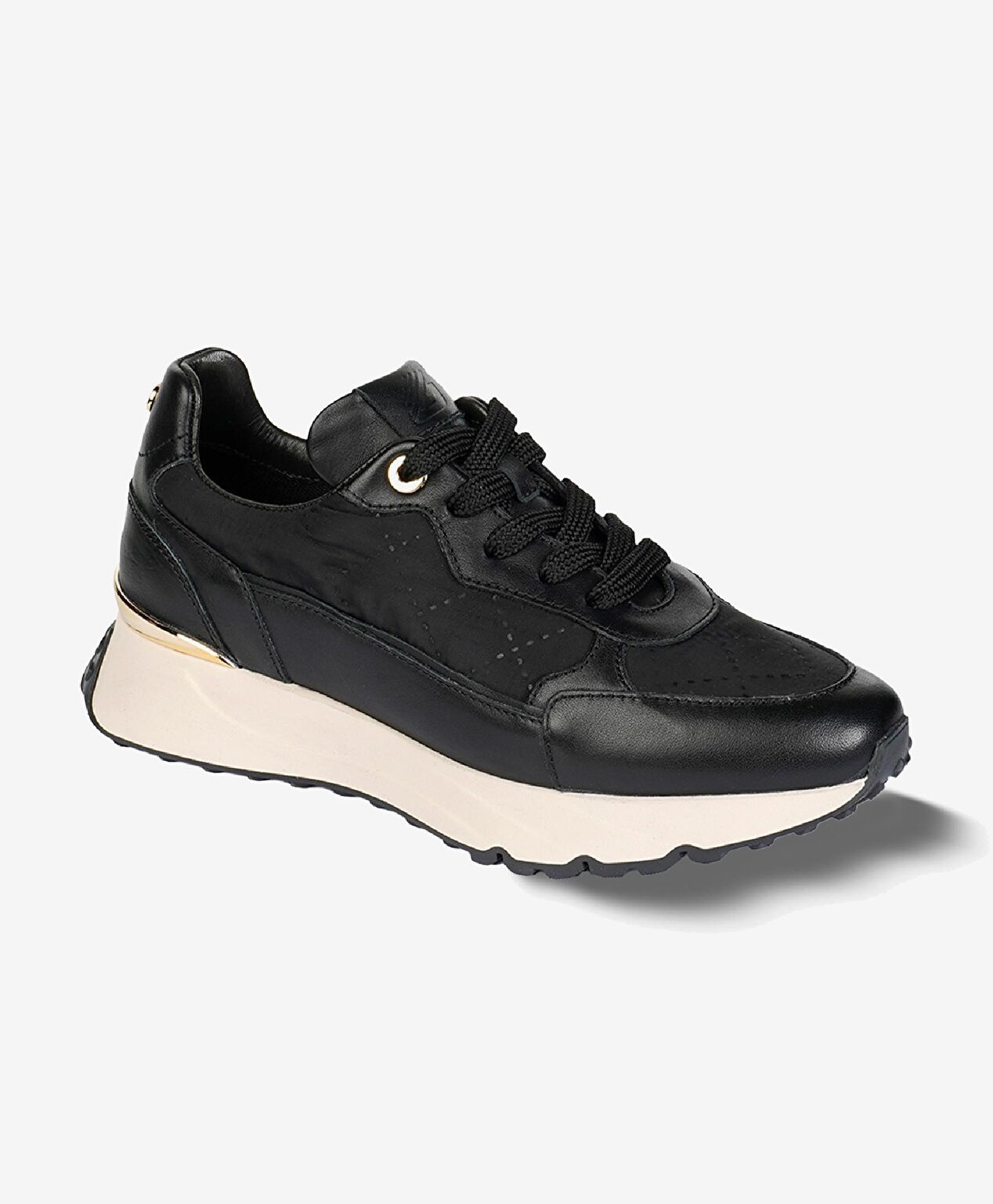 Kadın Siyah Hakiki Deri Spor Ayakkabı - 2