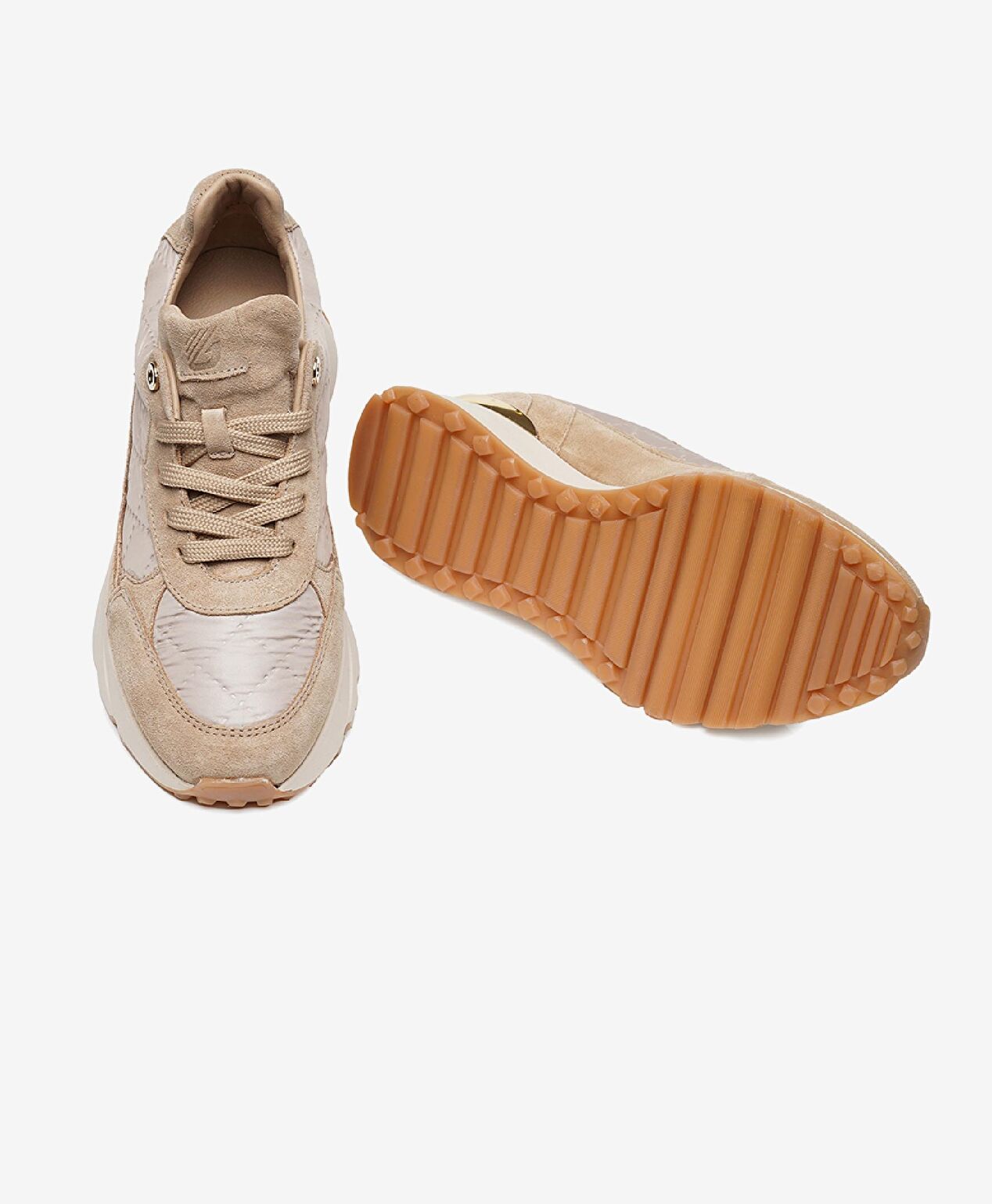 Kadın Koyu Bej Hakiki Deri Spor Ayakkabı - 6