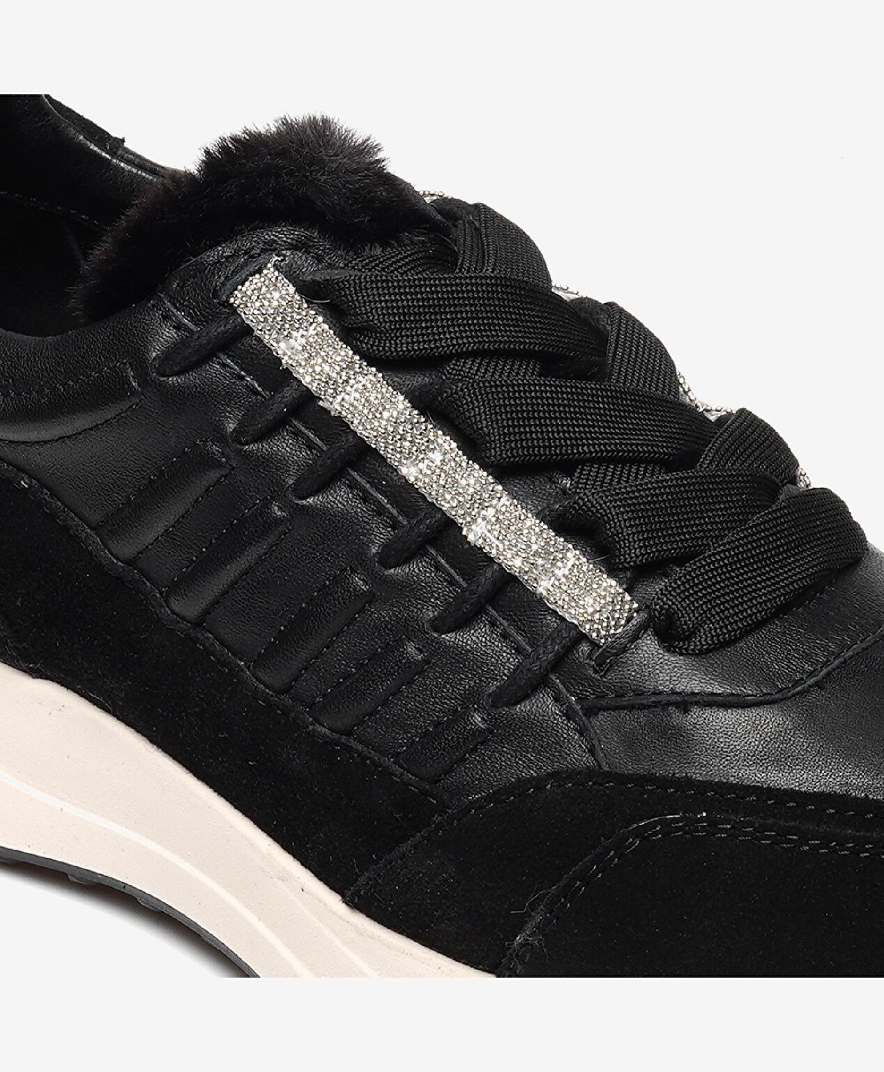 Kadın Siyah Hakiki Deri Spor Ayakkabı - 5